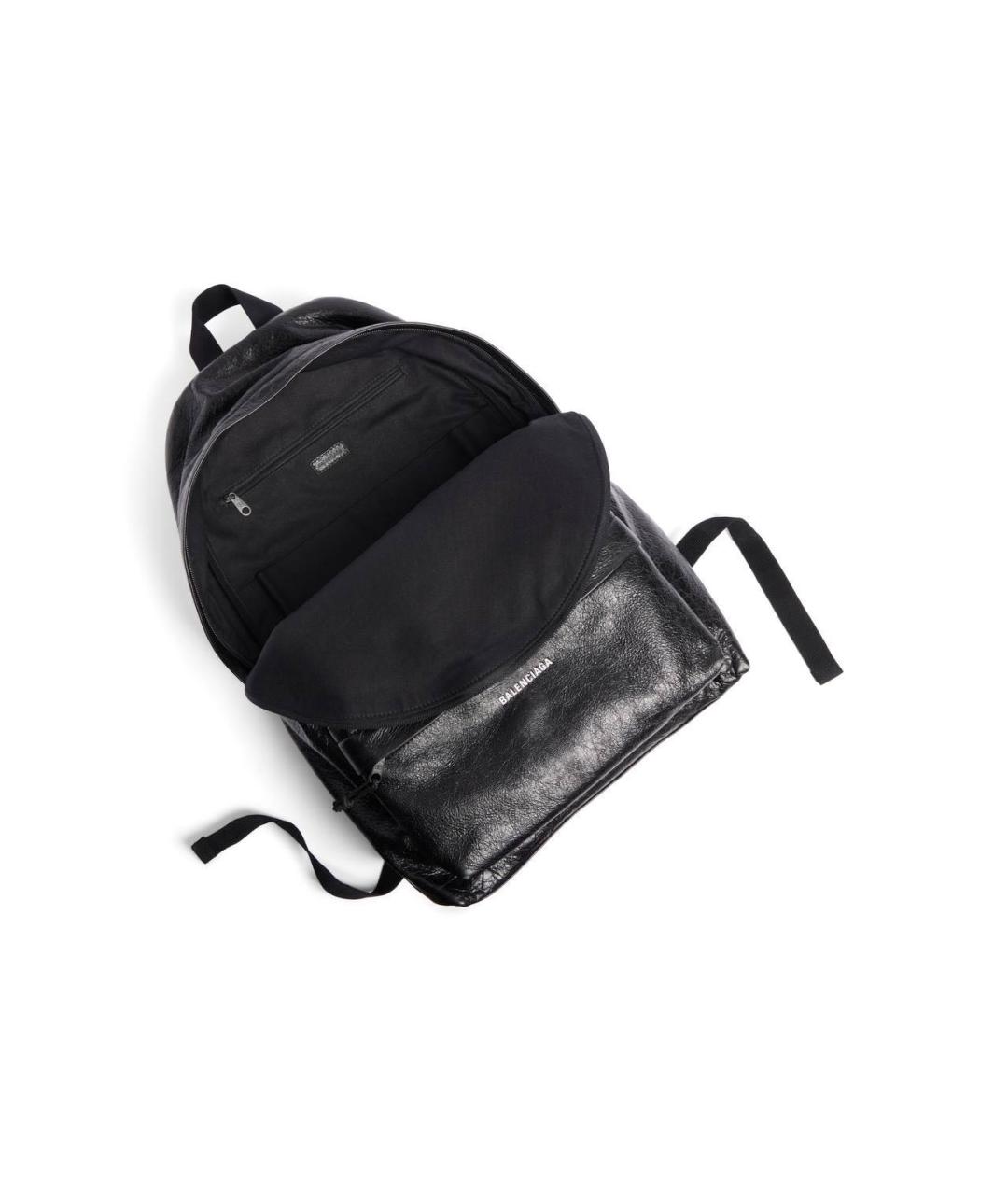 BALENCIAGA Черный кожаный рюкзак, фото 6