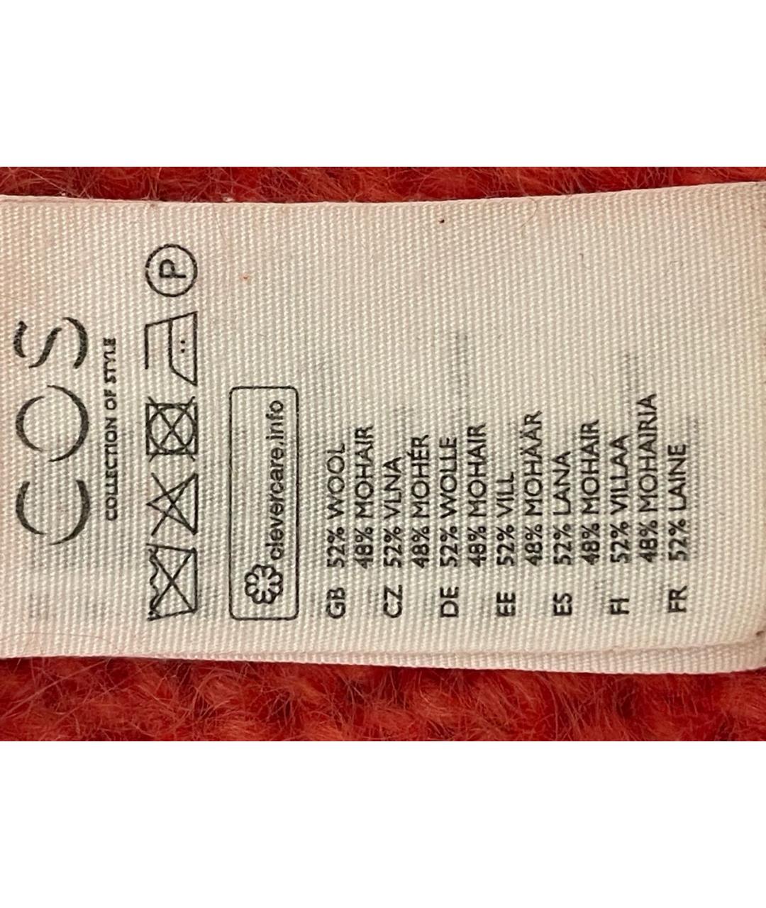 COS Красный шерстяной джемпер / свитер, фото 5