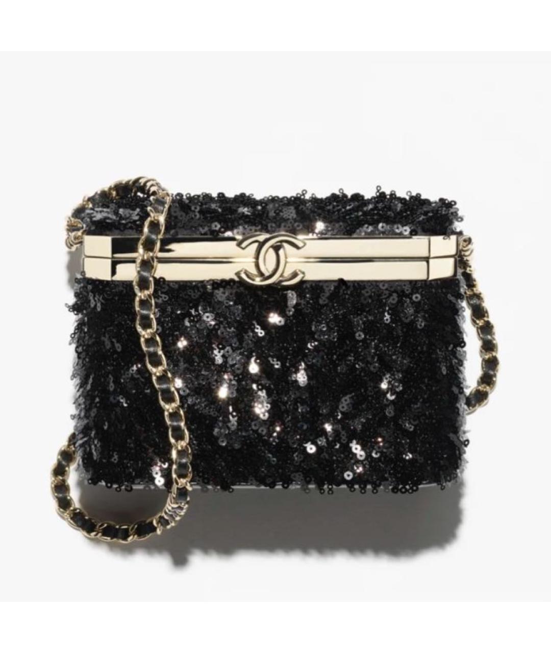 CHANEL Черная сумка с короткими ручками, фото 7