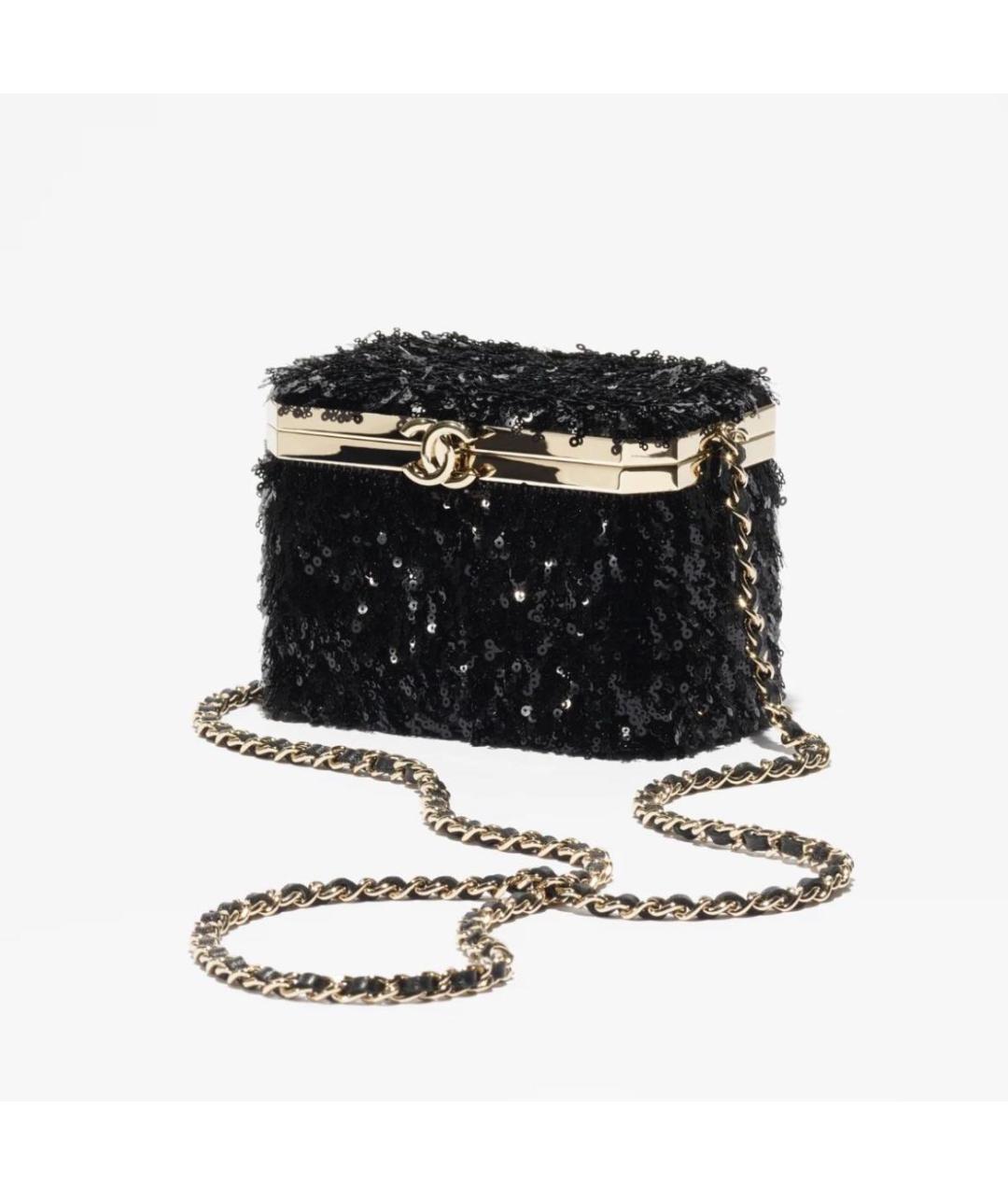 CHANEL Черная сумка с короткими ручками, фото 6