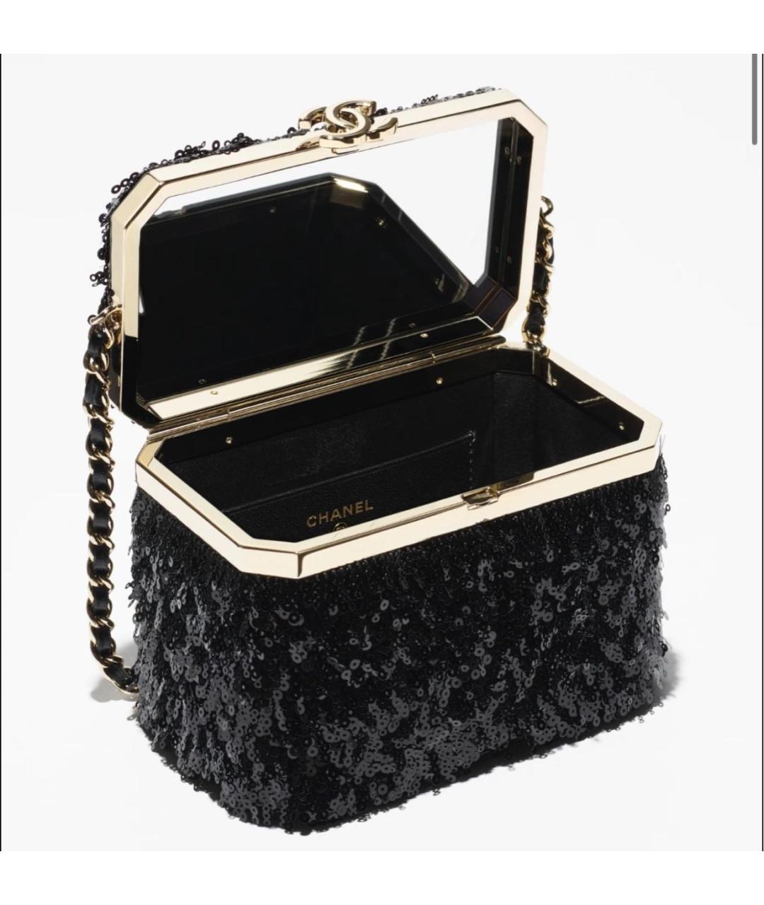 CHANEL Черная сумка с короткими ручками, фото 2