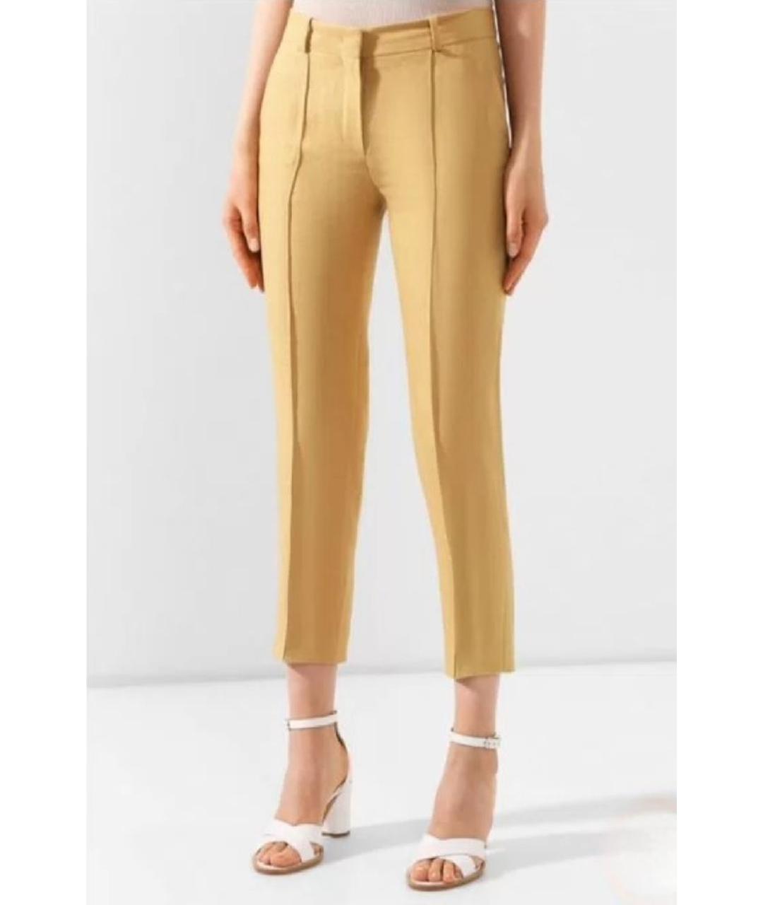 LORO PIANA Бежевые льняные бриджи, фото 9