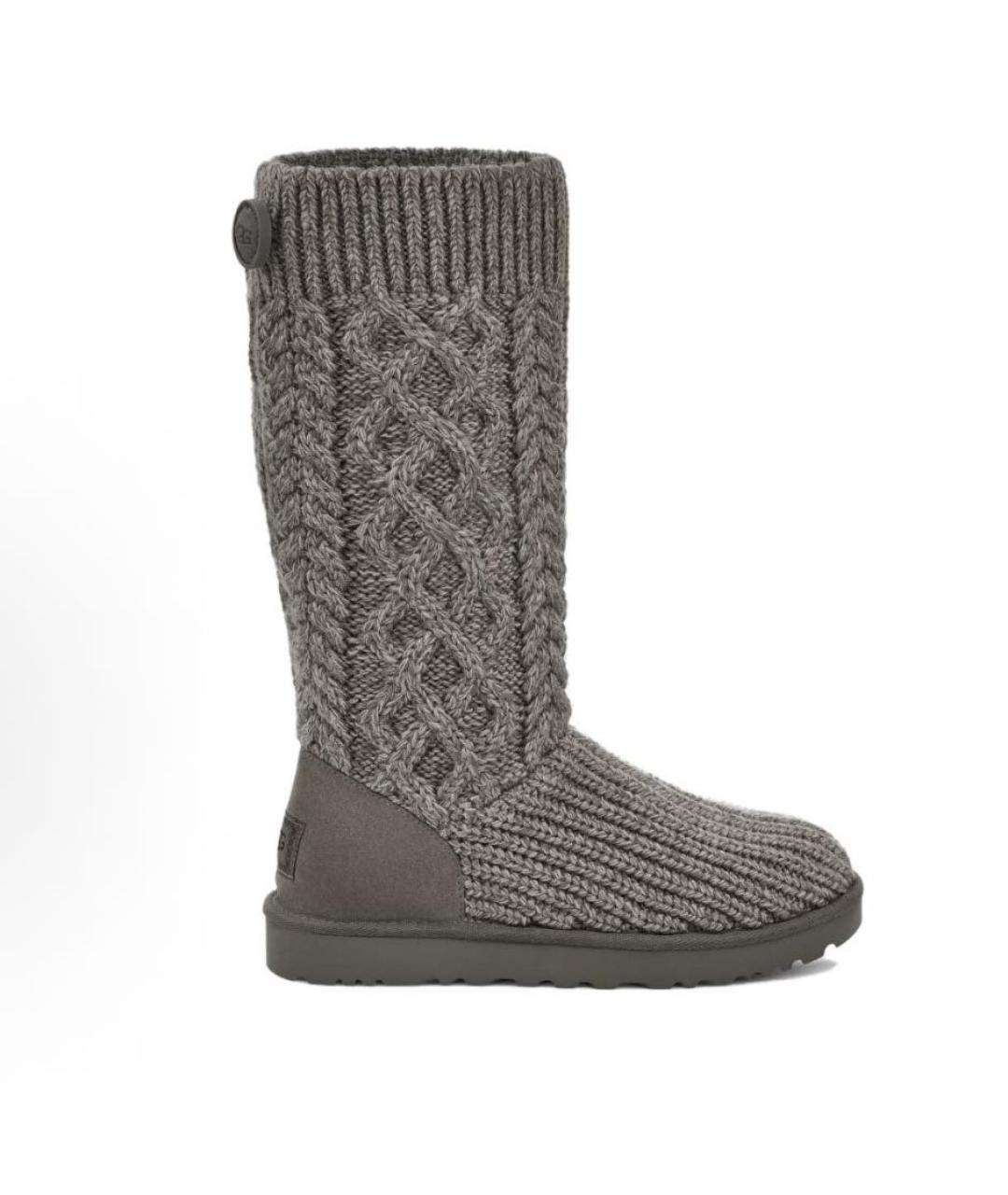 UGG AUSTRALIA Серые текстильные сапоги, фото 8