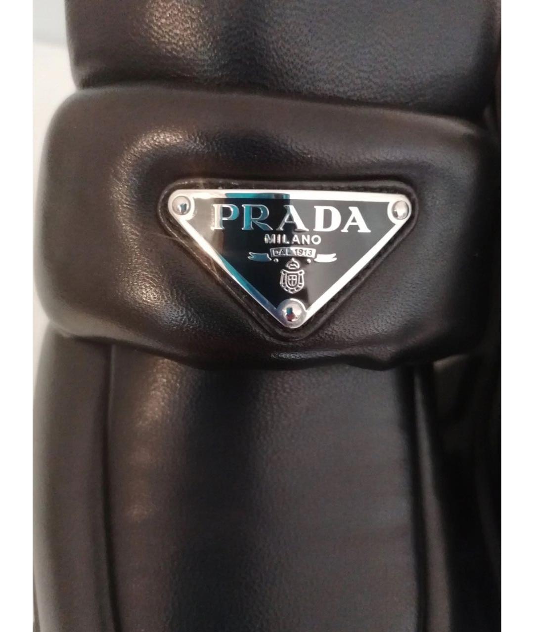 PRADA Черные кожаные лоферы, фото 6