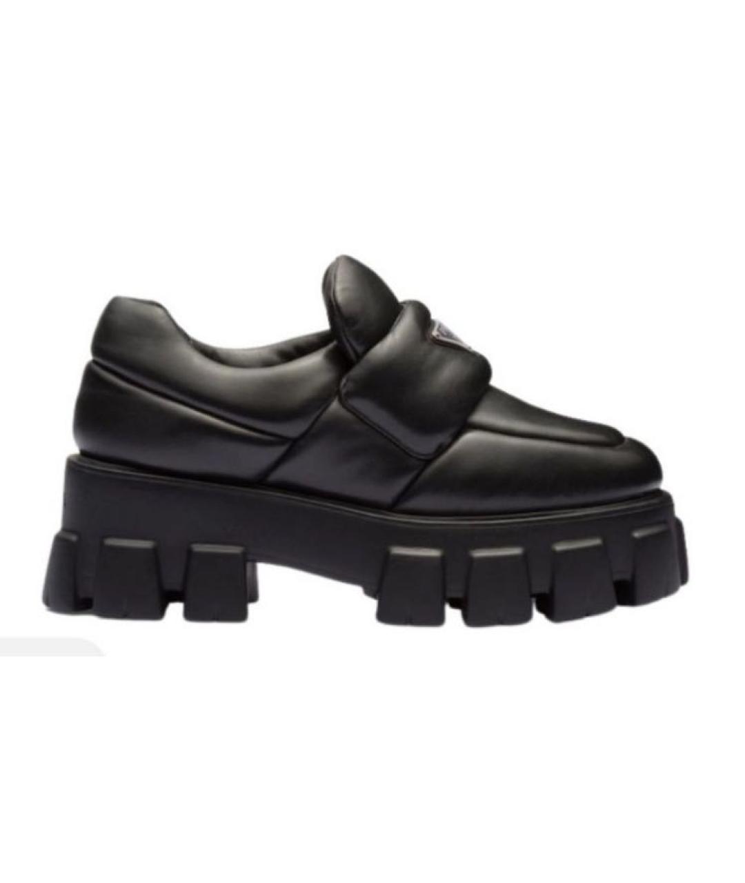 PRADA Черные кожаные лоферы, фото 9