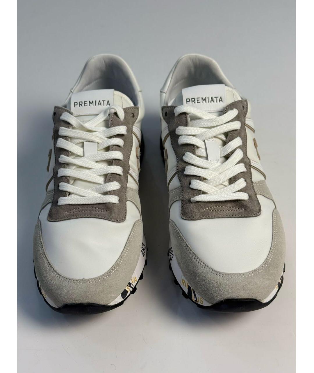 PREMIATA Серые замшевые низкие кроссовки / кеды, фото 2