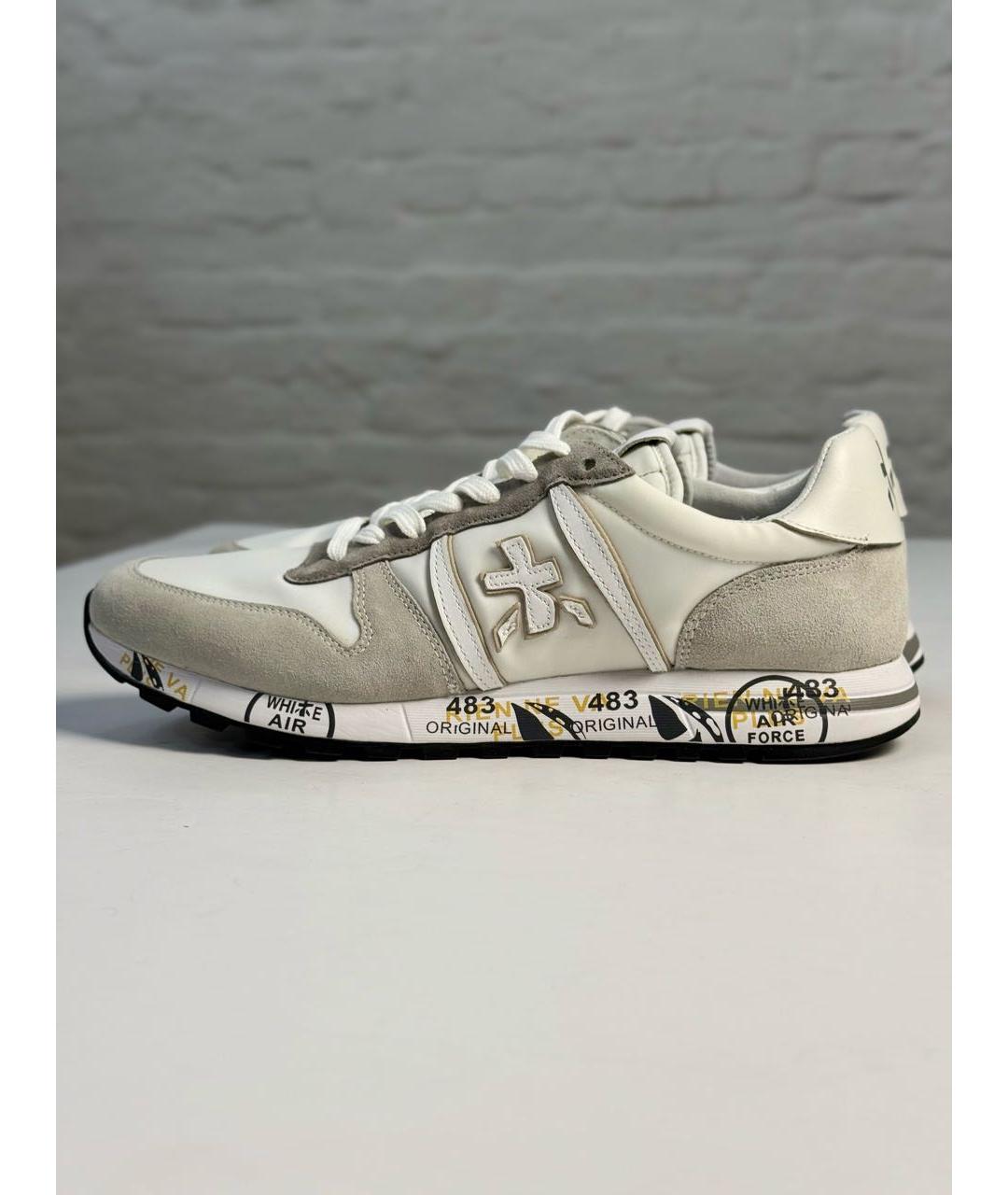 PREMIATA Серые замшевые низкие кроссовки / кеды, фото 8