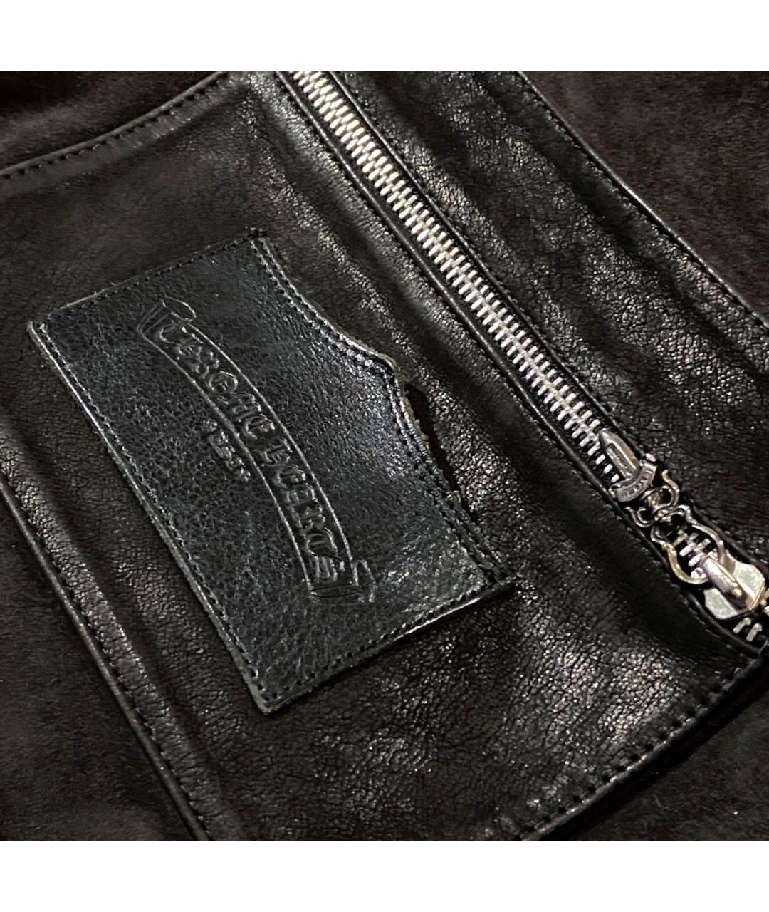 CHROME HEARTS Коричневая кожаная сумка на плечо, фото 8