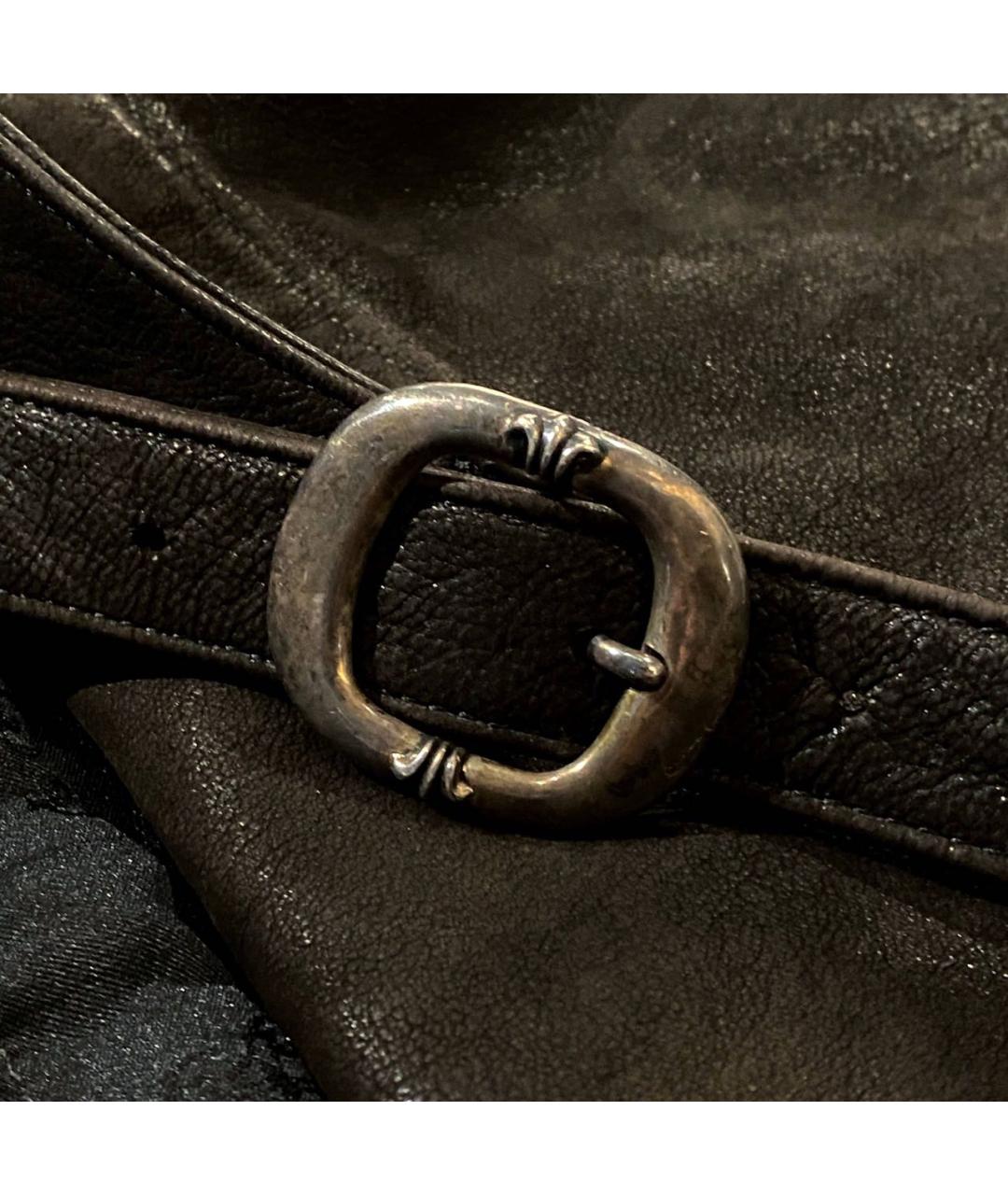 CHROME HEARTS Коричневая кожаная сумка на плечо, фото 5