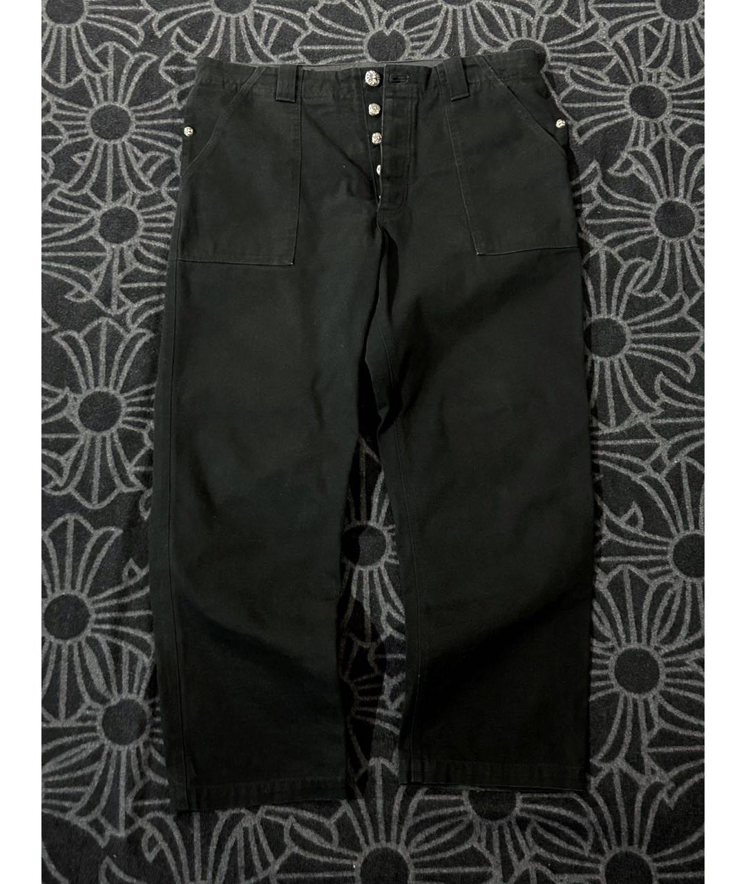 CHROME HEARTS Черные хлопковые джинсы, фото 8