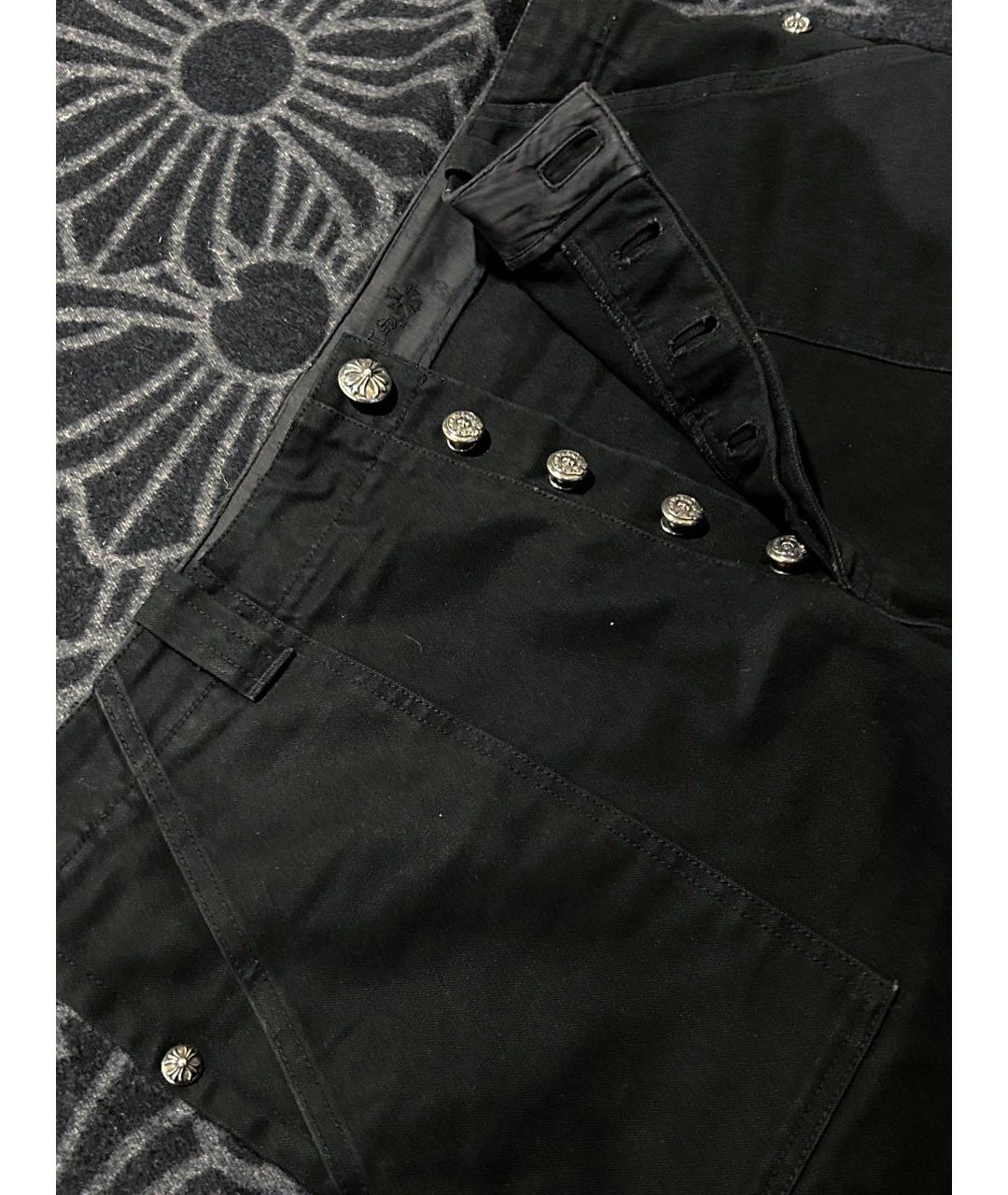 CHROME HEARTS Черные хлопковые джинсы, фото 3