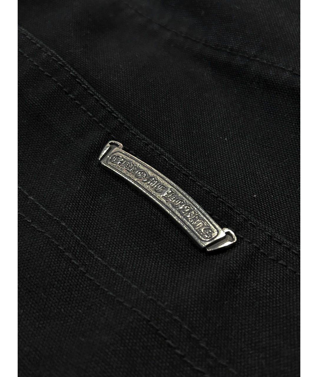 CHROME HEARTS Черные хлопковые джинсы, фото 5