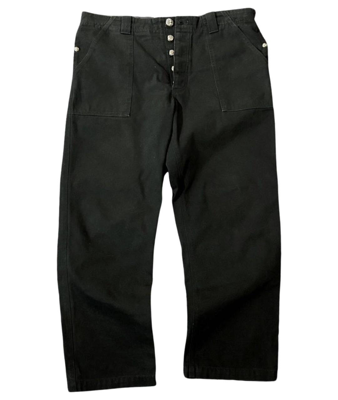 CHROME HEARTS Черные хлопковые джинсы, фото 1