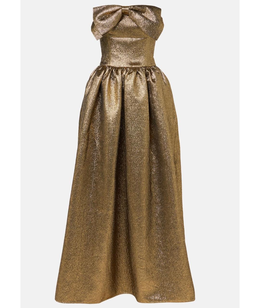 SELF-PORTRAIT Золотое коктейльное платье, фото 6