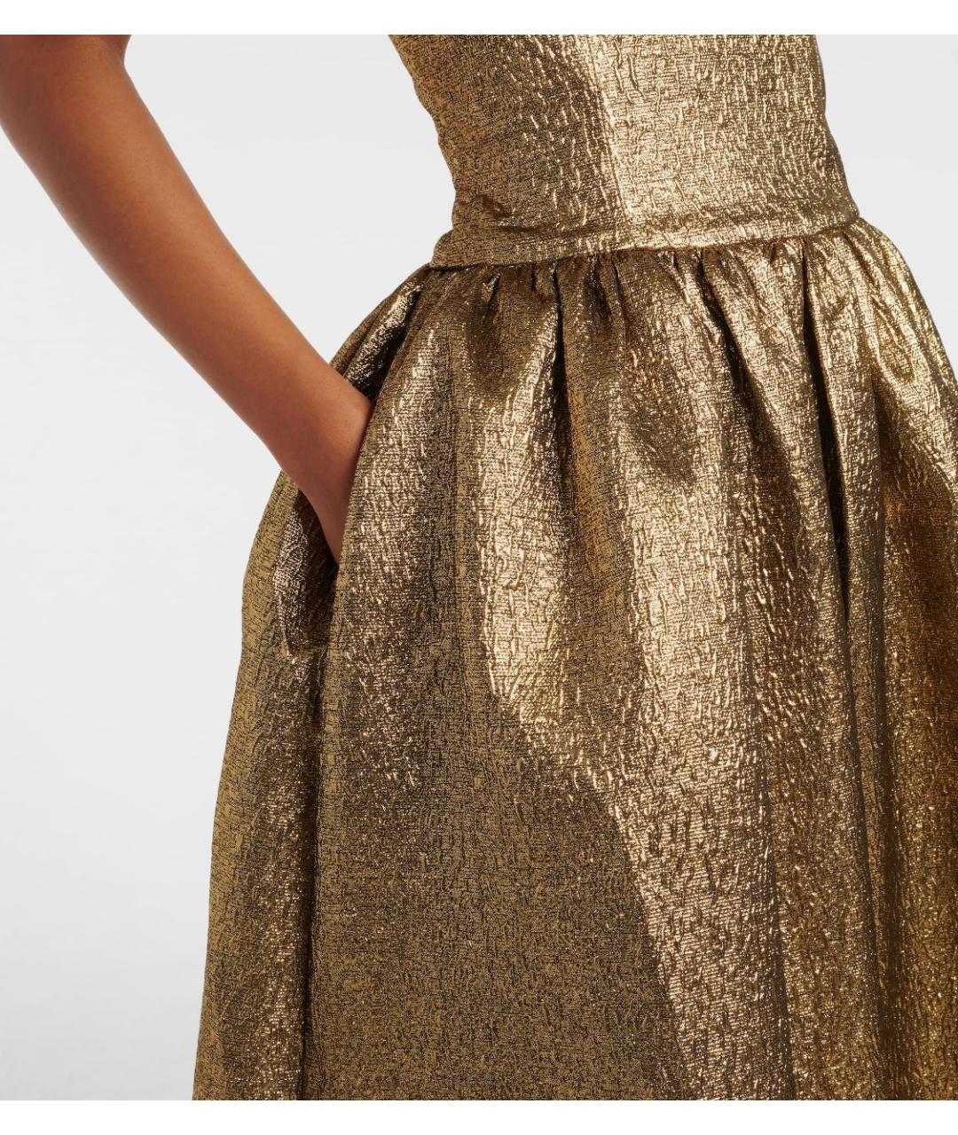SELF-PORTRAIT Золотое коктейльное платье, фото 5