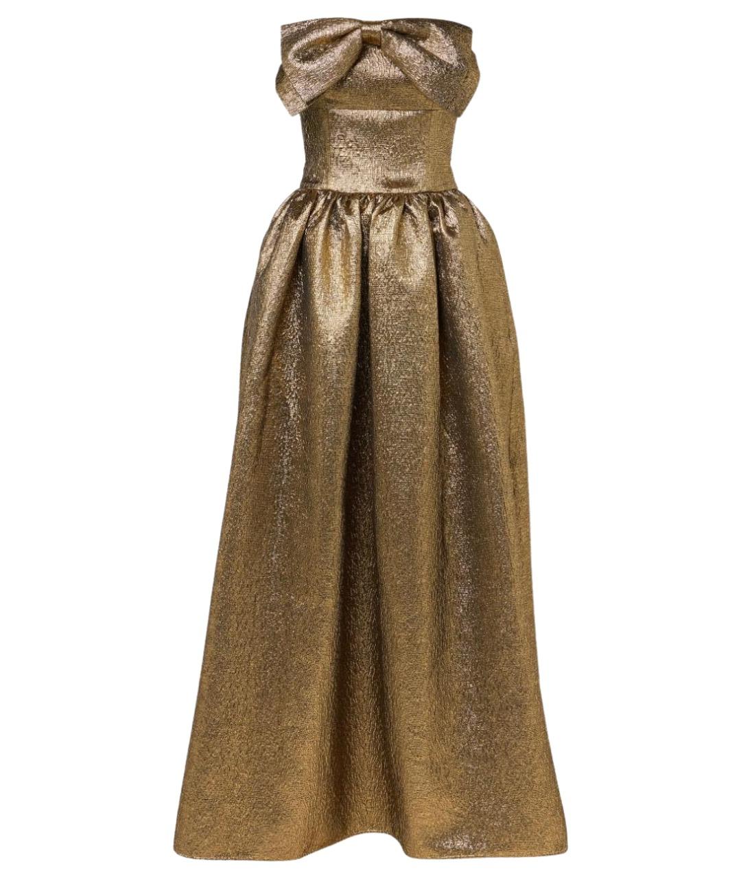 SELF-PORTRAIT Золотое коктейльное платье, фото 1