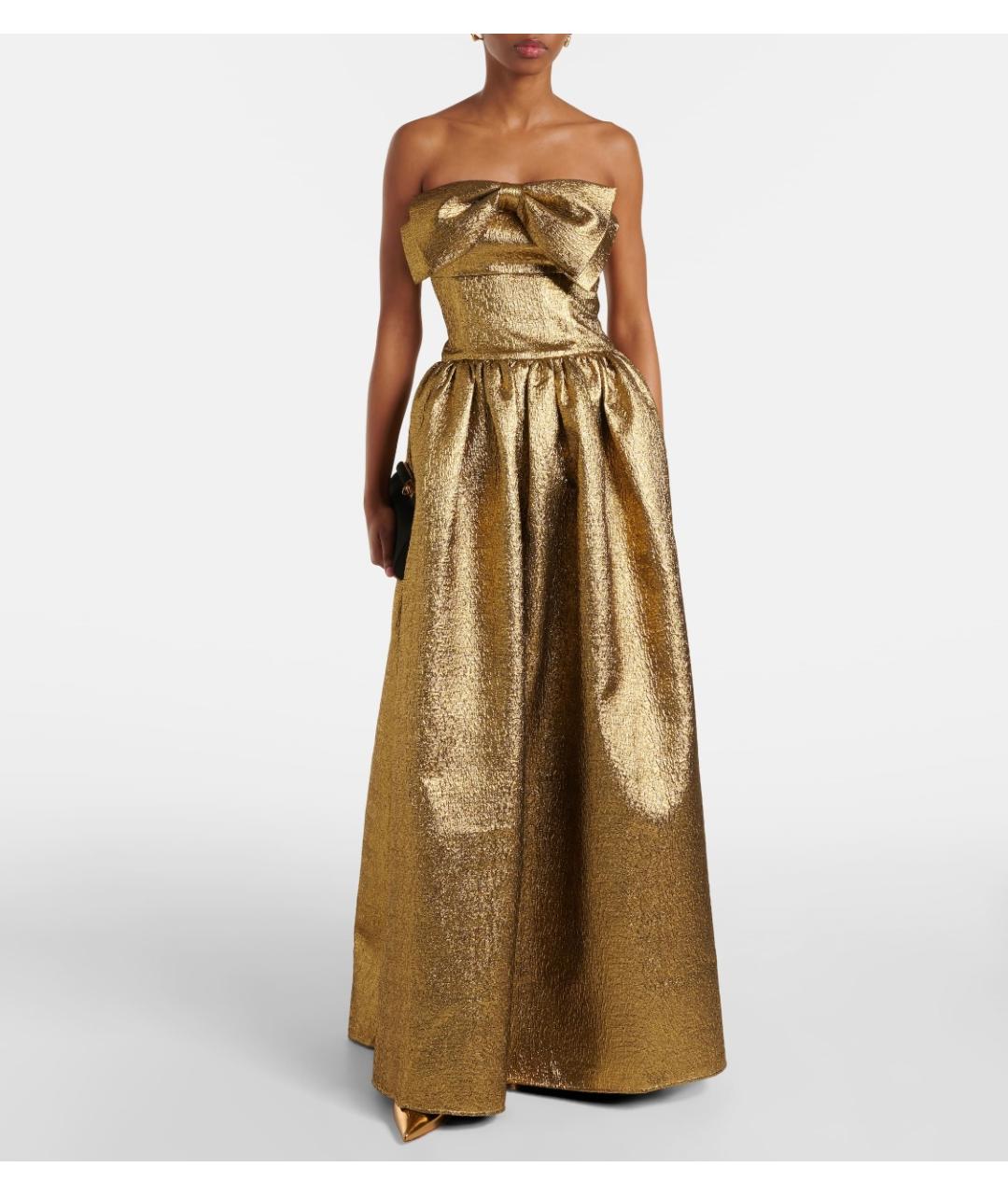 SELF-PORTRAIT Золотое коктейльное платье, фото 2
