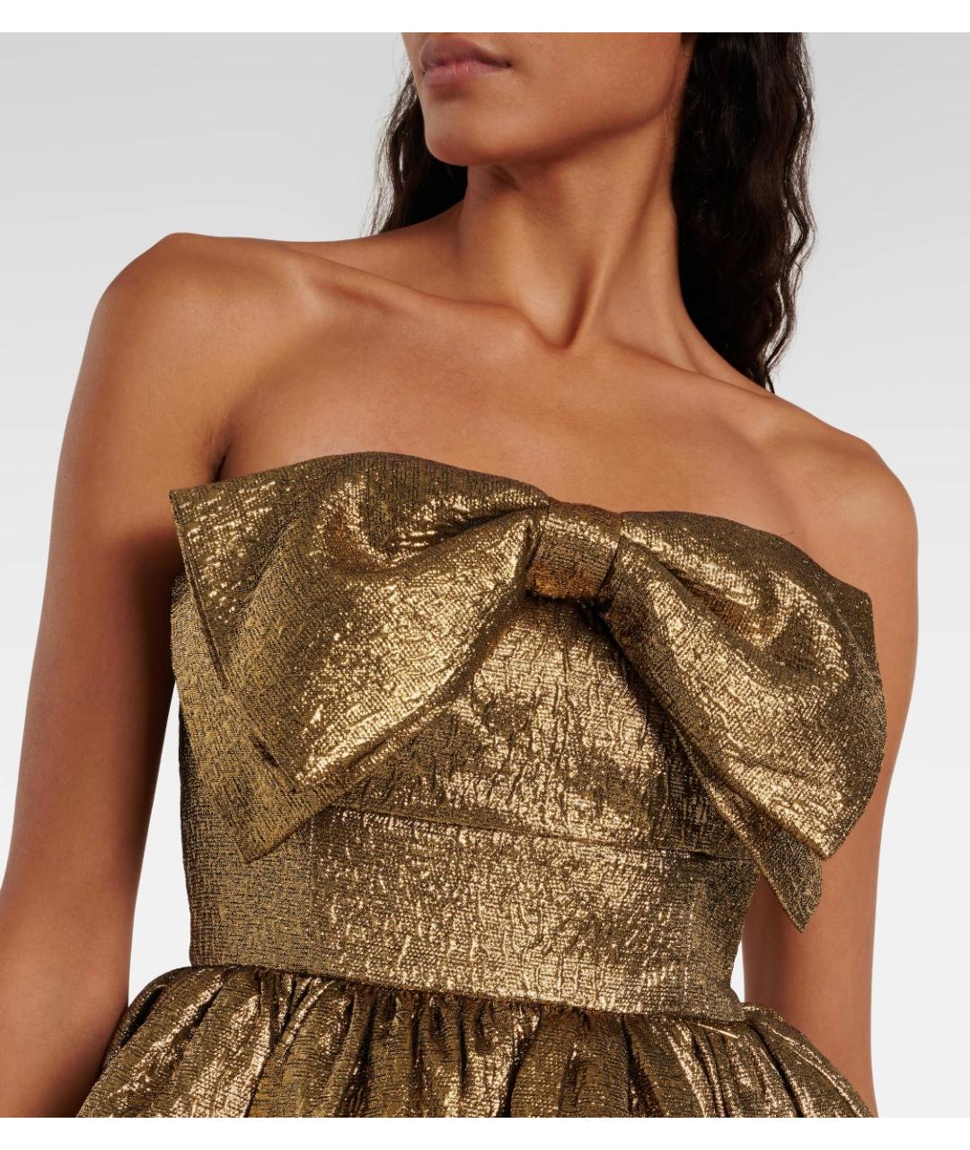 SELF-PORTRAIT Золотое коктейльное платье, фото 6