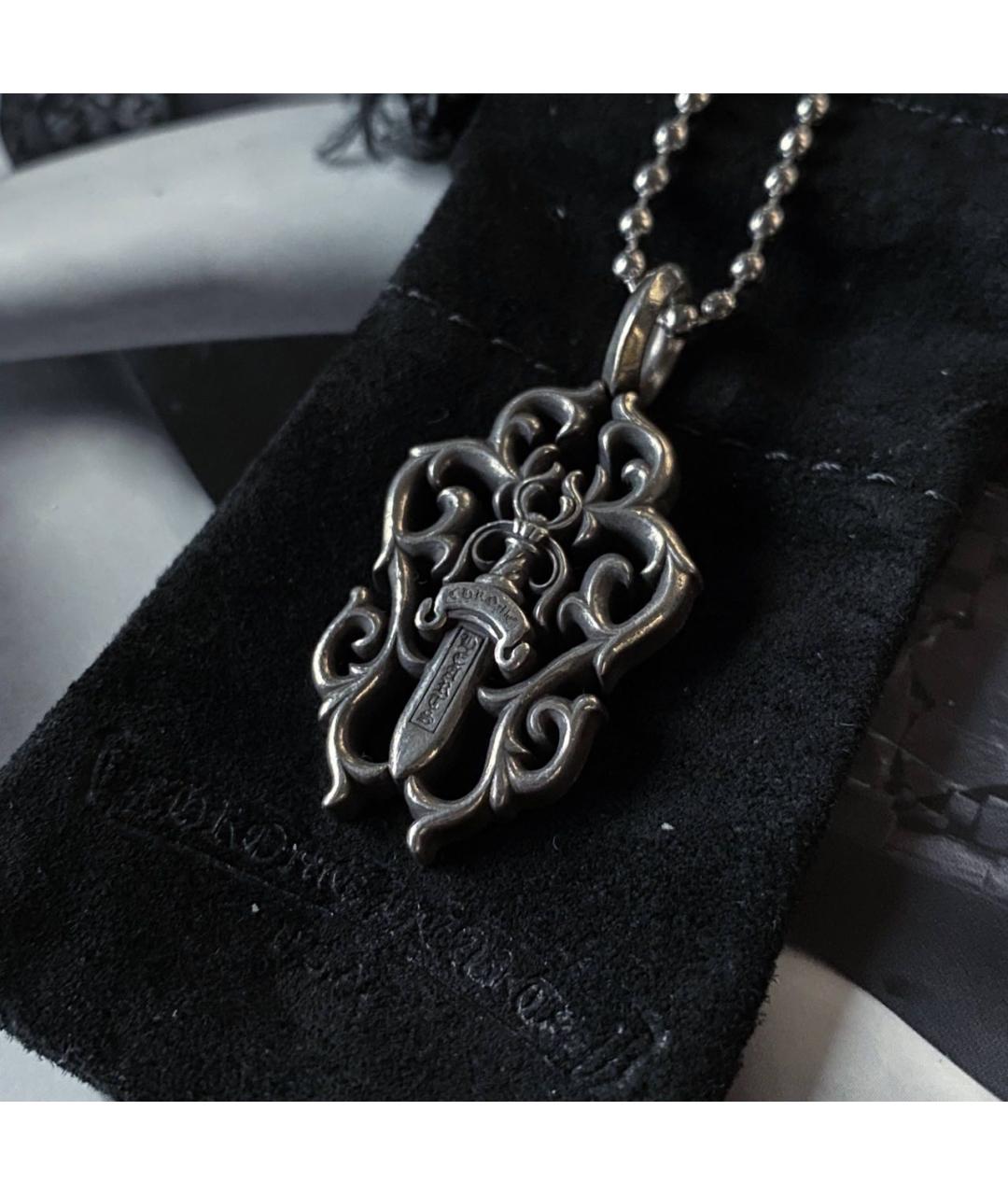 CHROME HEARTS Серебряная серебряная цепочка/подвеска, фото 3