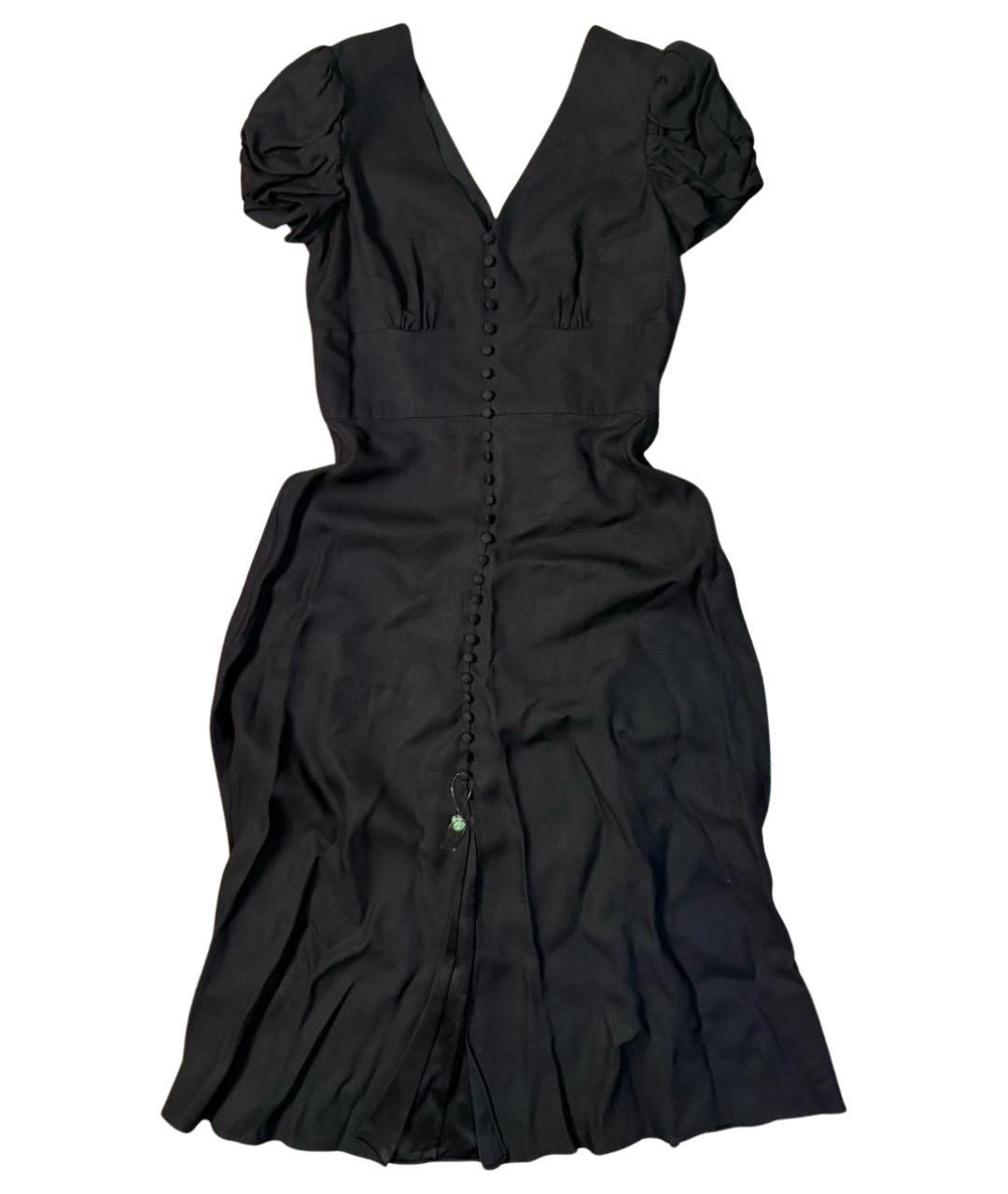 SALONI Черное вискозное вечернее платье, фото 1