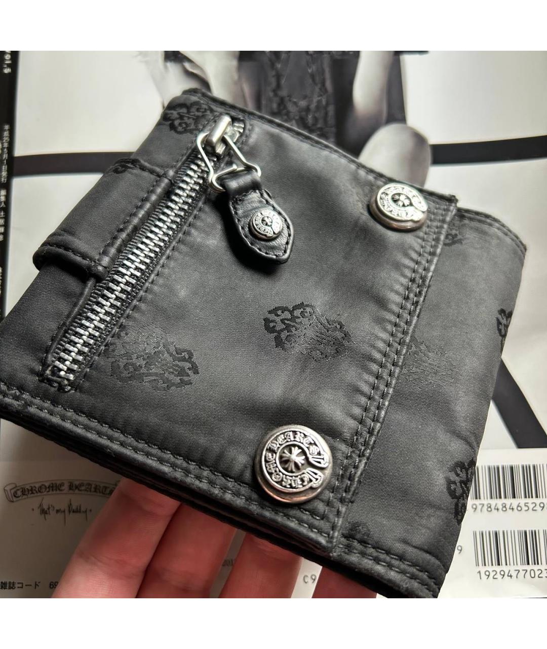 CHROME HEARTS Черный кошелек, фото 7