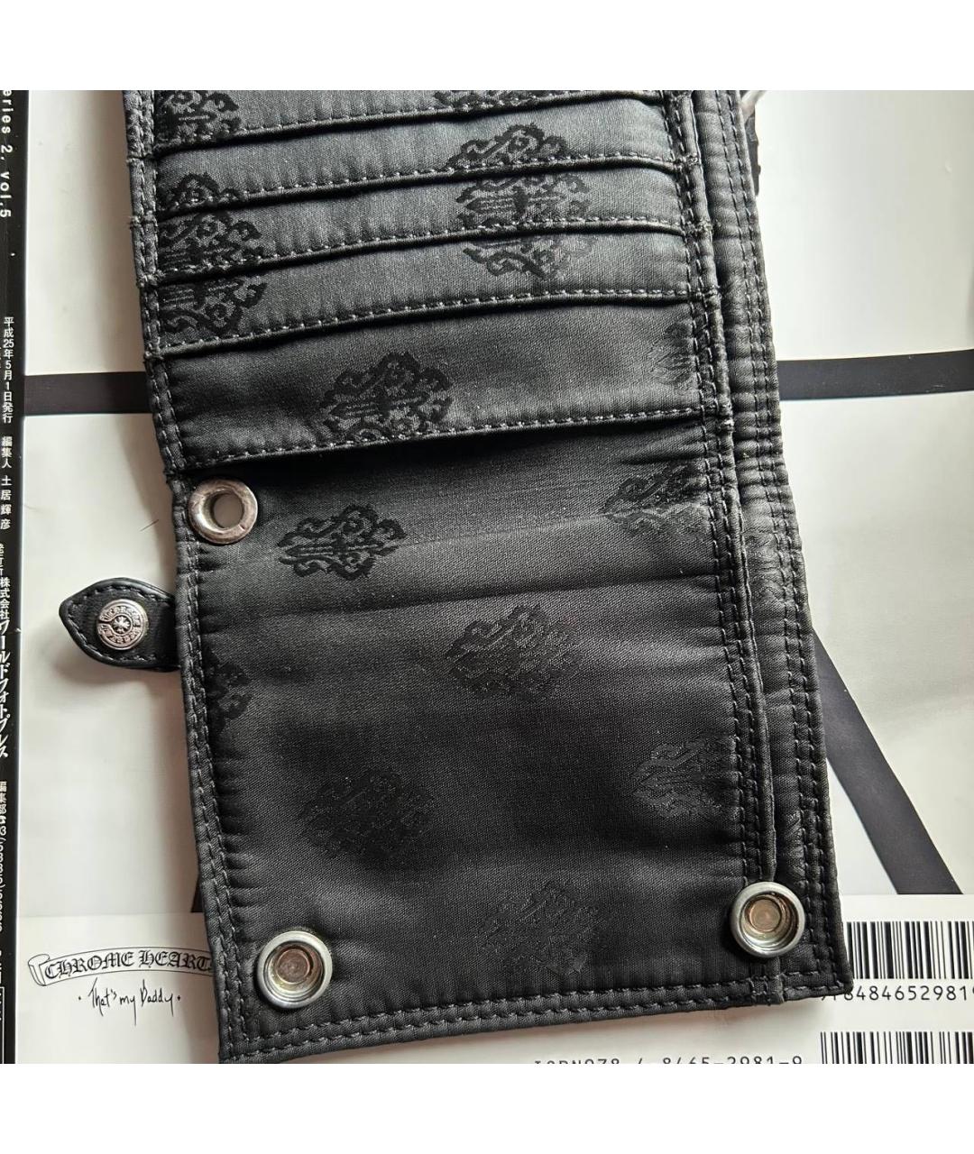 CHROME HEARTS Черный кошелек, фото 4
