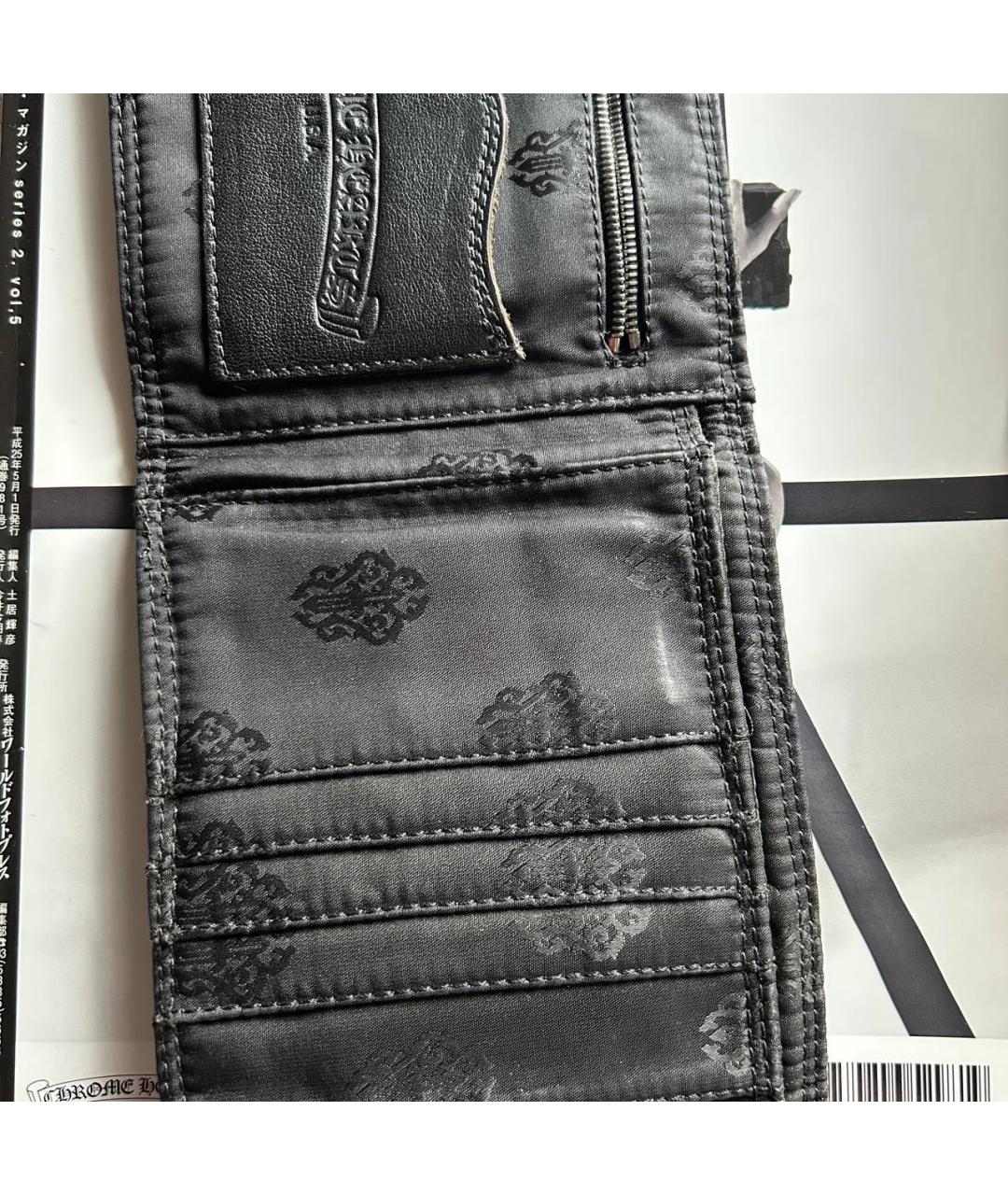 CHROME HEARTS Черный кошелек, фото 5