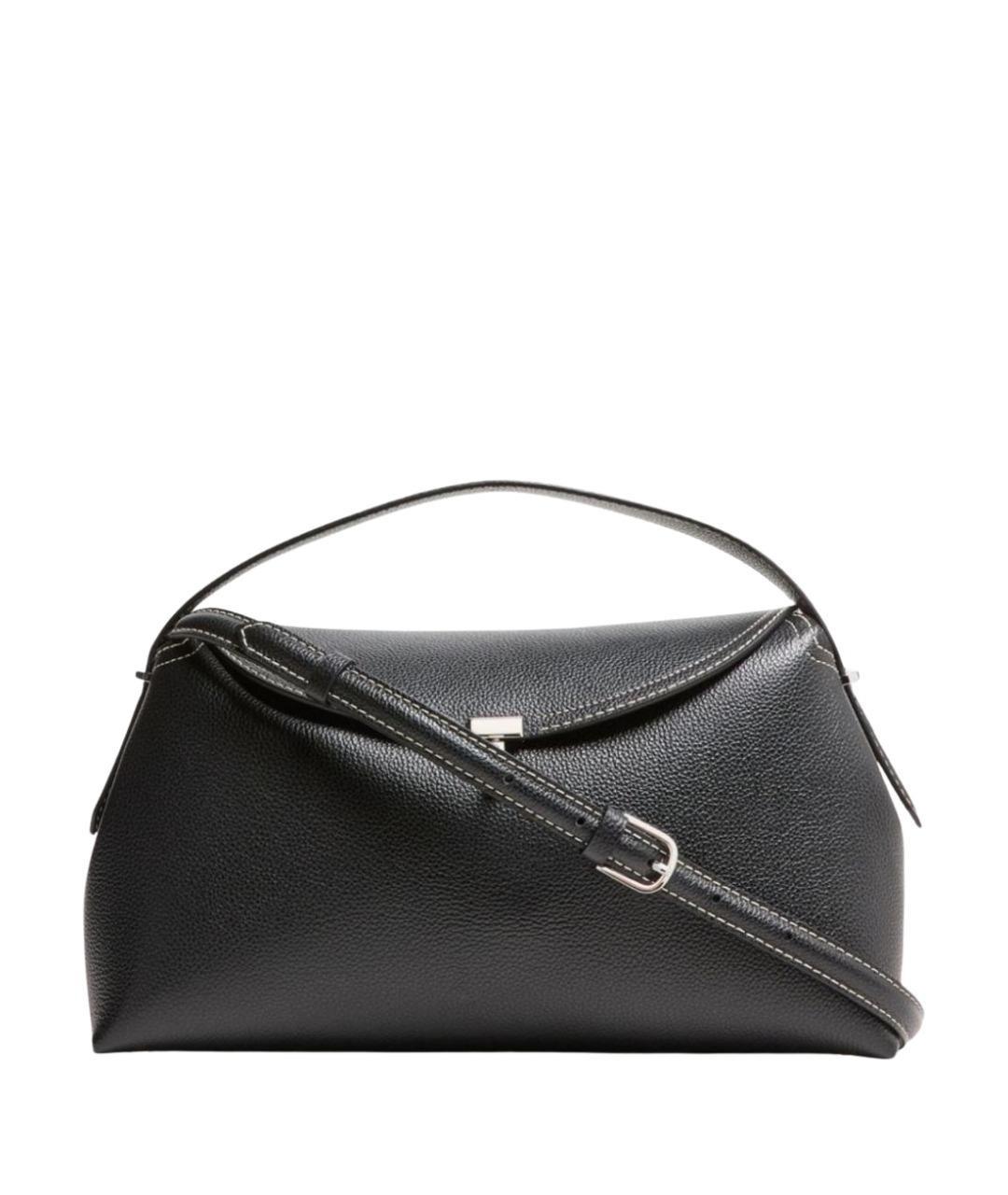 TOTEME Черная кожаная сумка с короткими ручками, фото 1