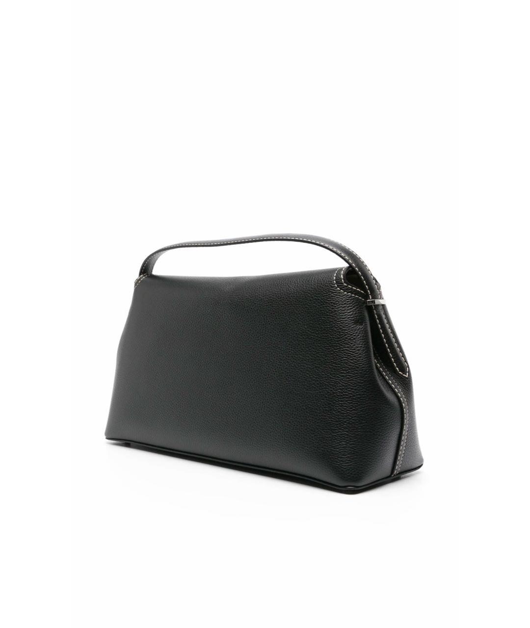 TOTEME Черная кожаная сумка с короткими ручками, фото 4