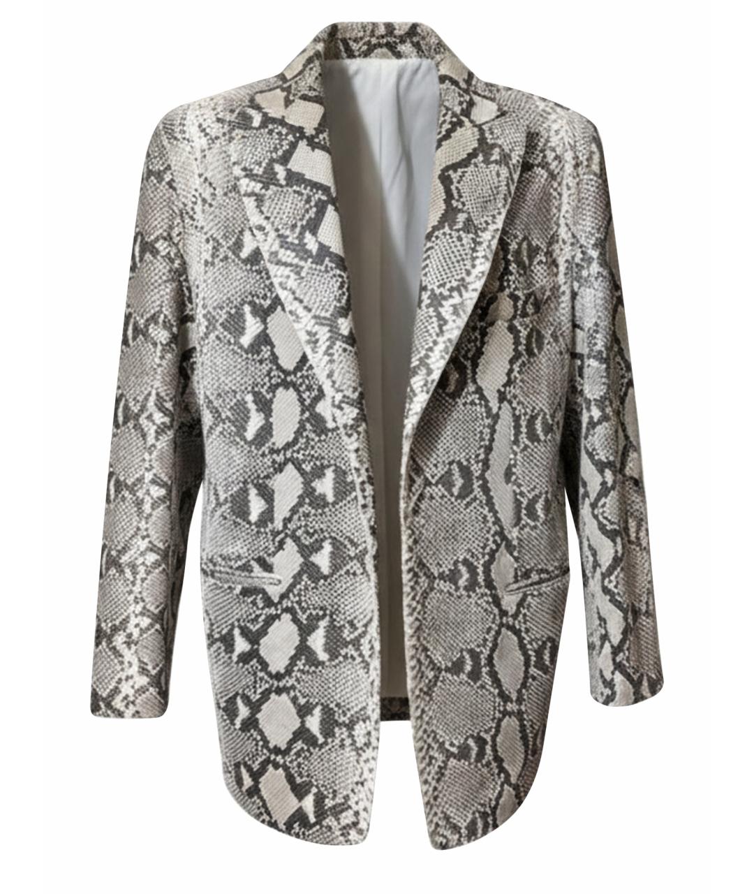 BRIONI Бежевый пиджак из экзотической кожи, фото 1