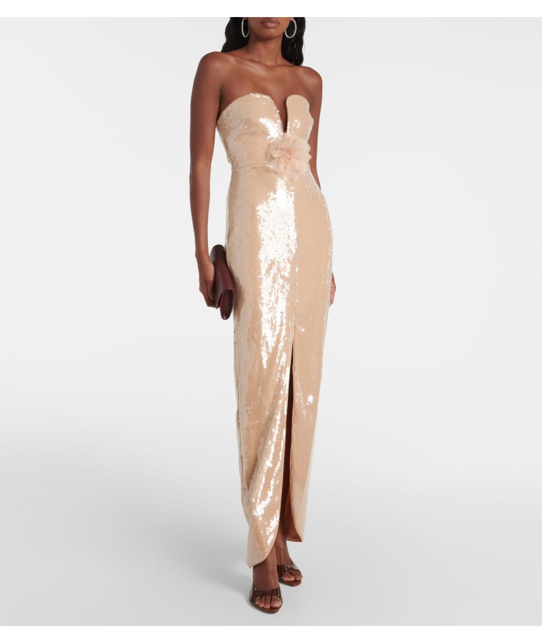 SELF-PORTRAIT Бежевое коктейльное платье, фото 2