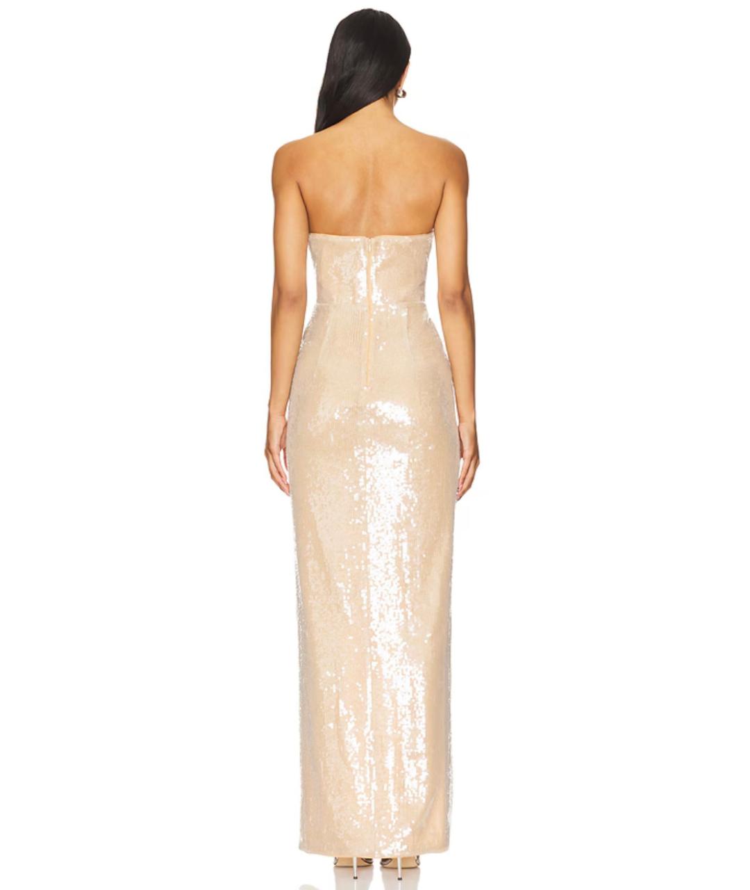 SELF-PORTRAIT Бежевое коктейльное платье, фото 8