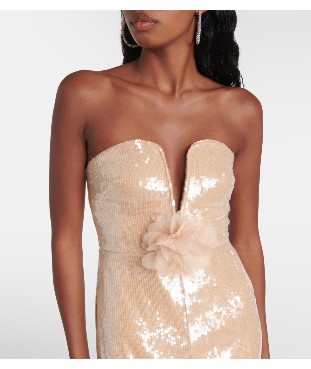 SELF-PORTRAIT Бежевое коктейльное платье, фото 4