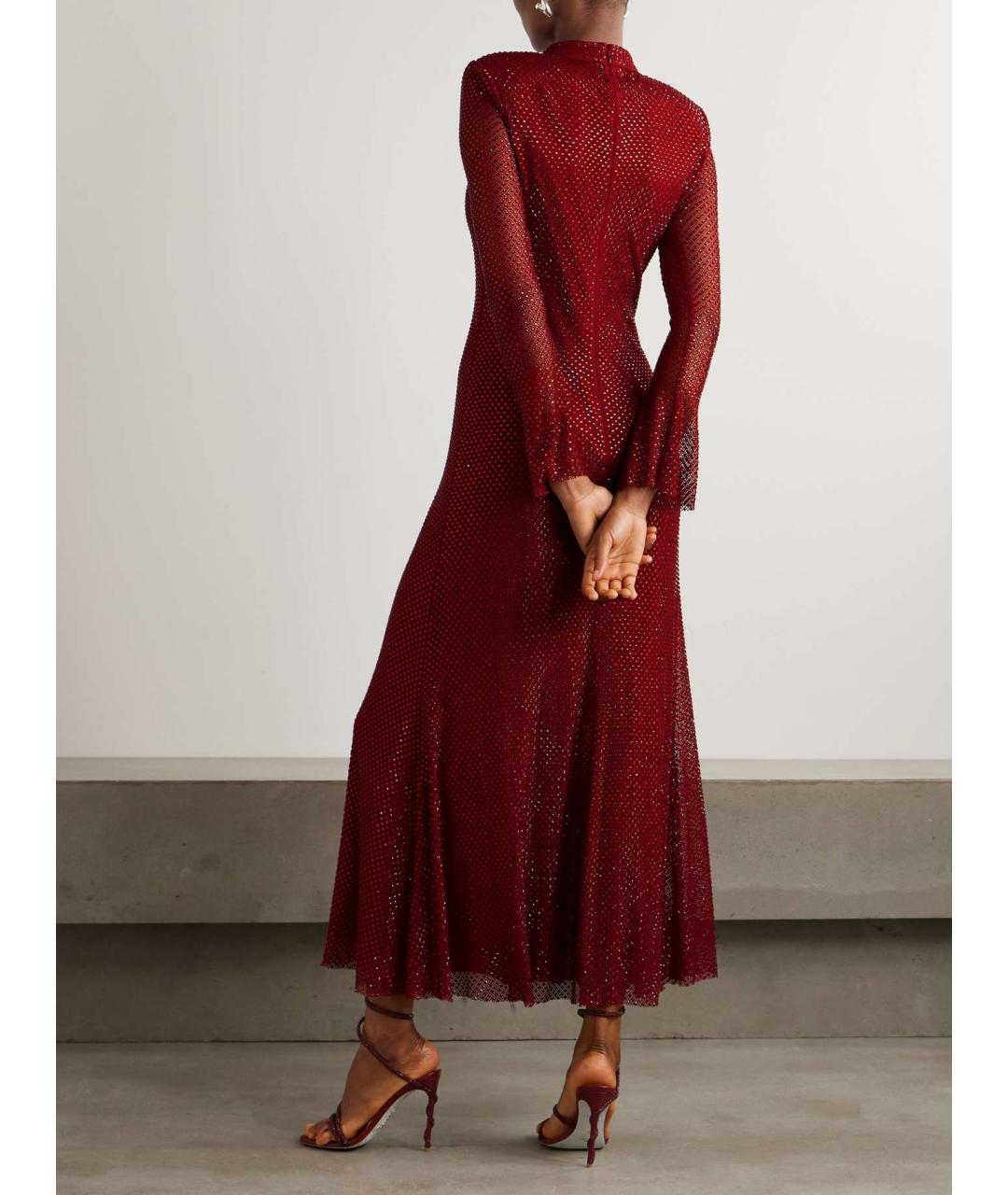 SELF-PORTRAIT Красное коктейльное платье, фото 6