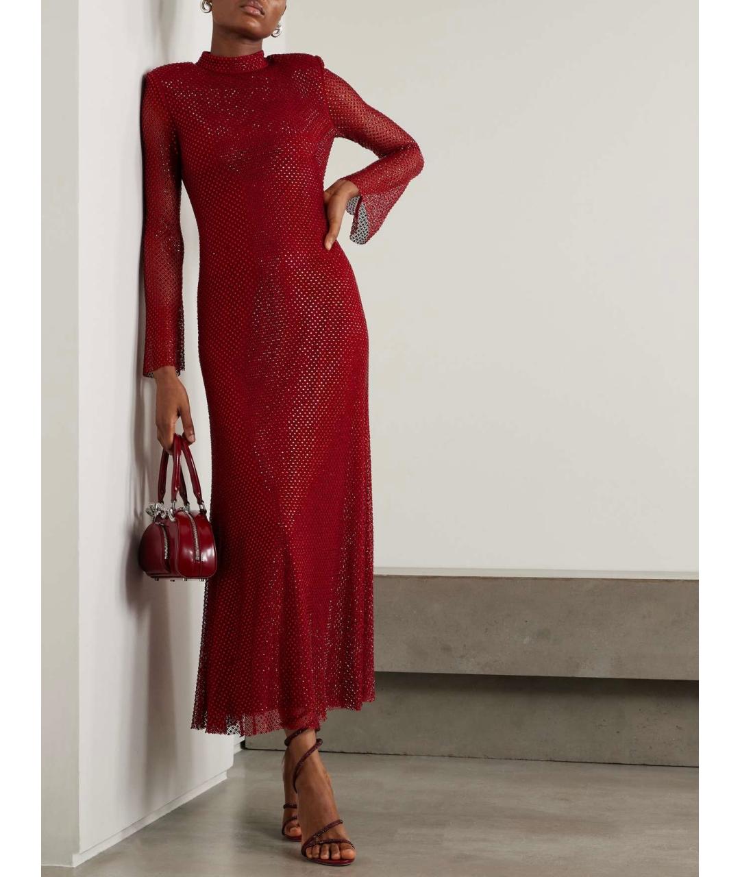 SELF-PORTRAIT Красное коктейльное платье, фото 5