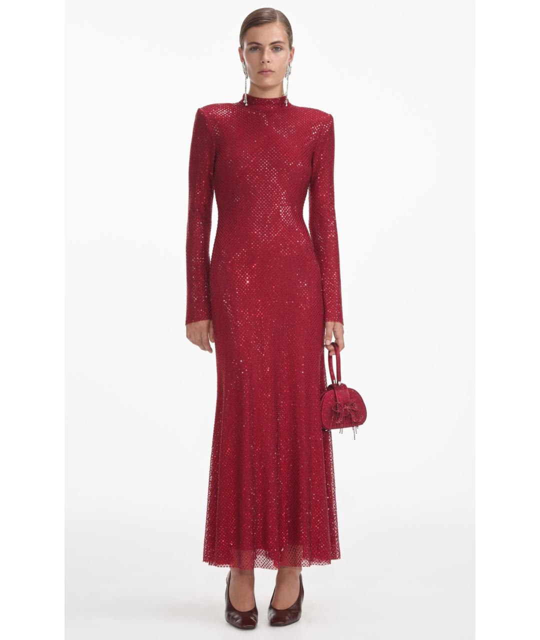 SELF-PORTRAIT Красное коктейльное платье, фото 2