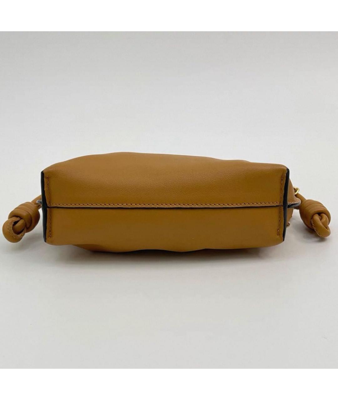 LOEWE Коричневая кожаная сумка через плечо, фото 8