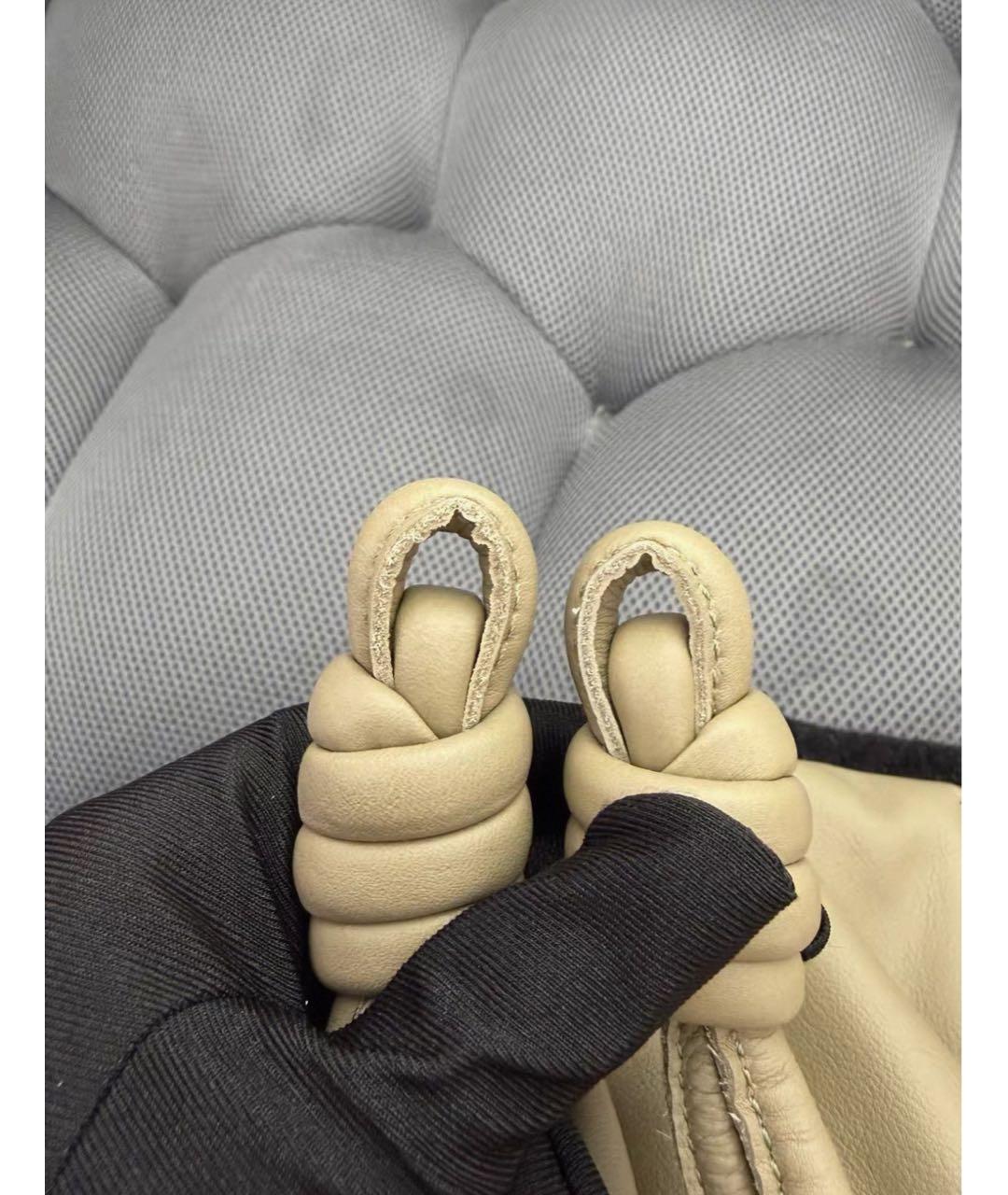 LOEWE Бежевая кожаная сумка через плечо, фото 8