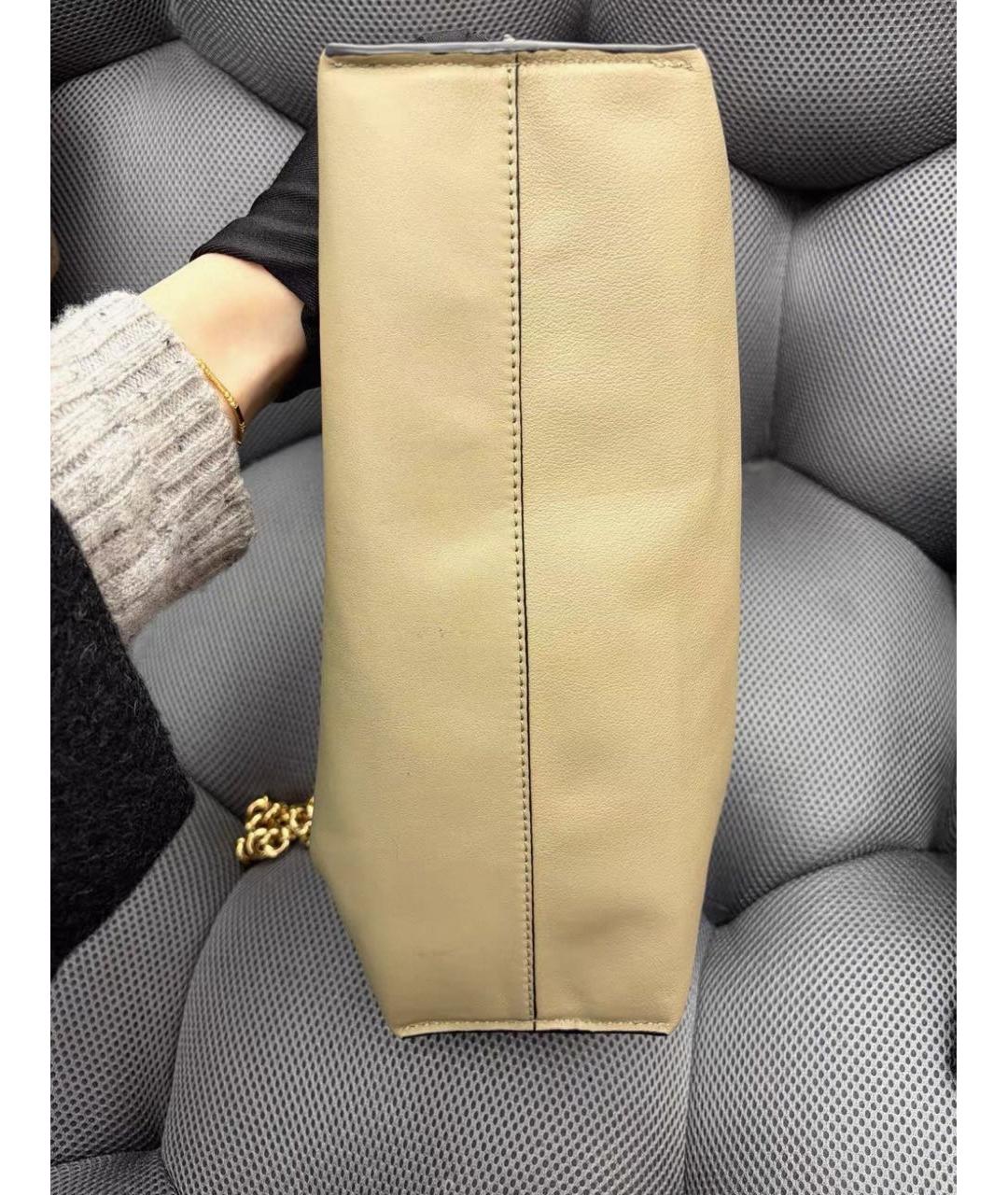 LOEWE Бежевая кожаная сумка через плечо, фото 7