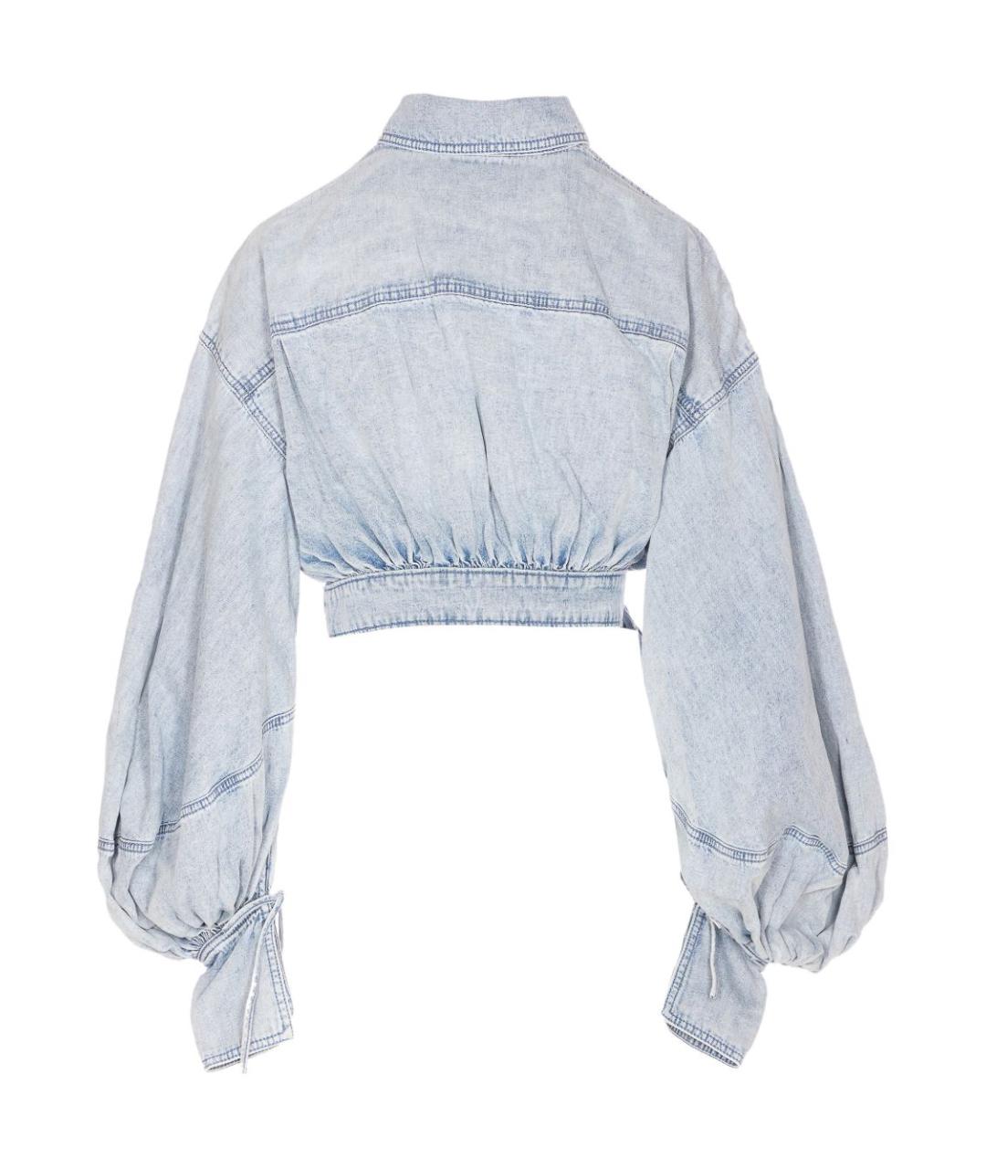 ZIMMERMANN Голубая хлопковая рубашка, фото 3