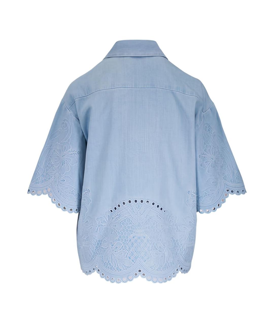 ZIMMERMANN Синяя хлопковая рубашка, фото 2