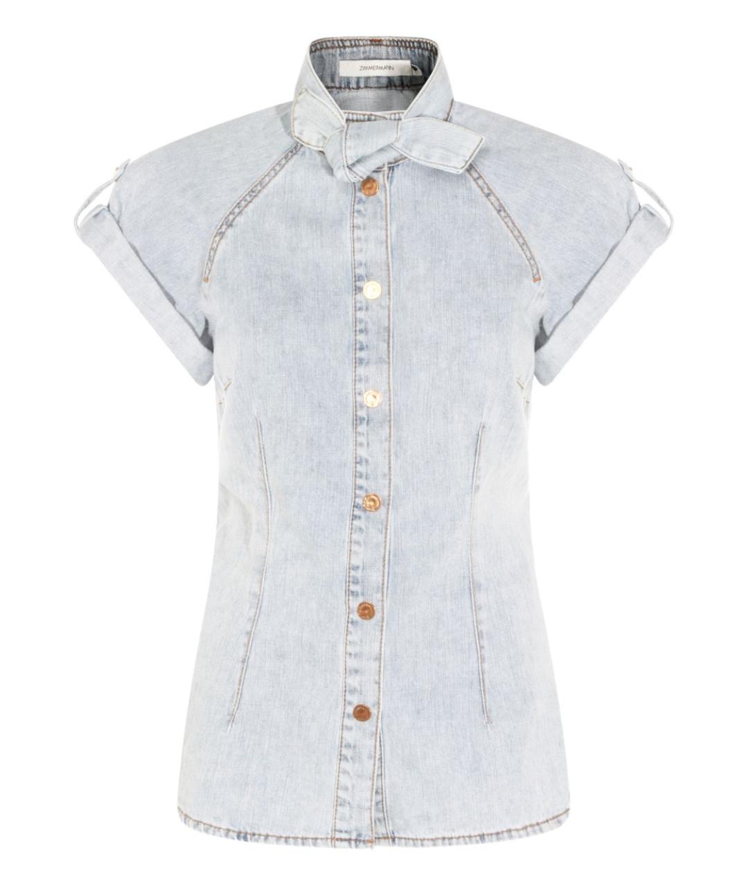 ZIMMERMANN Белая хлопковая рубашка, фото 1
