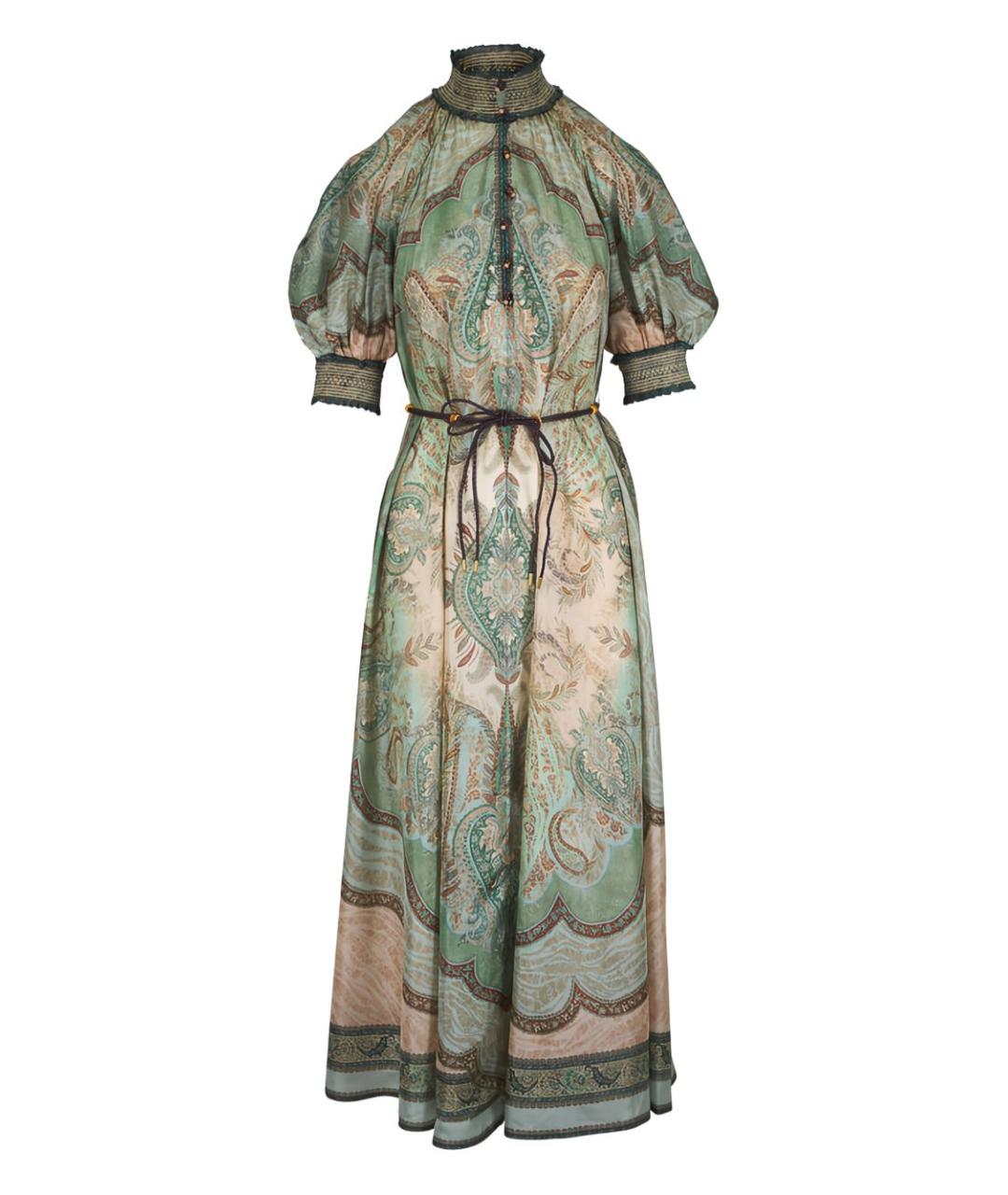 ZIMMERMANN Синее шелковое повседневное платье, фото 1