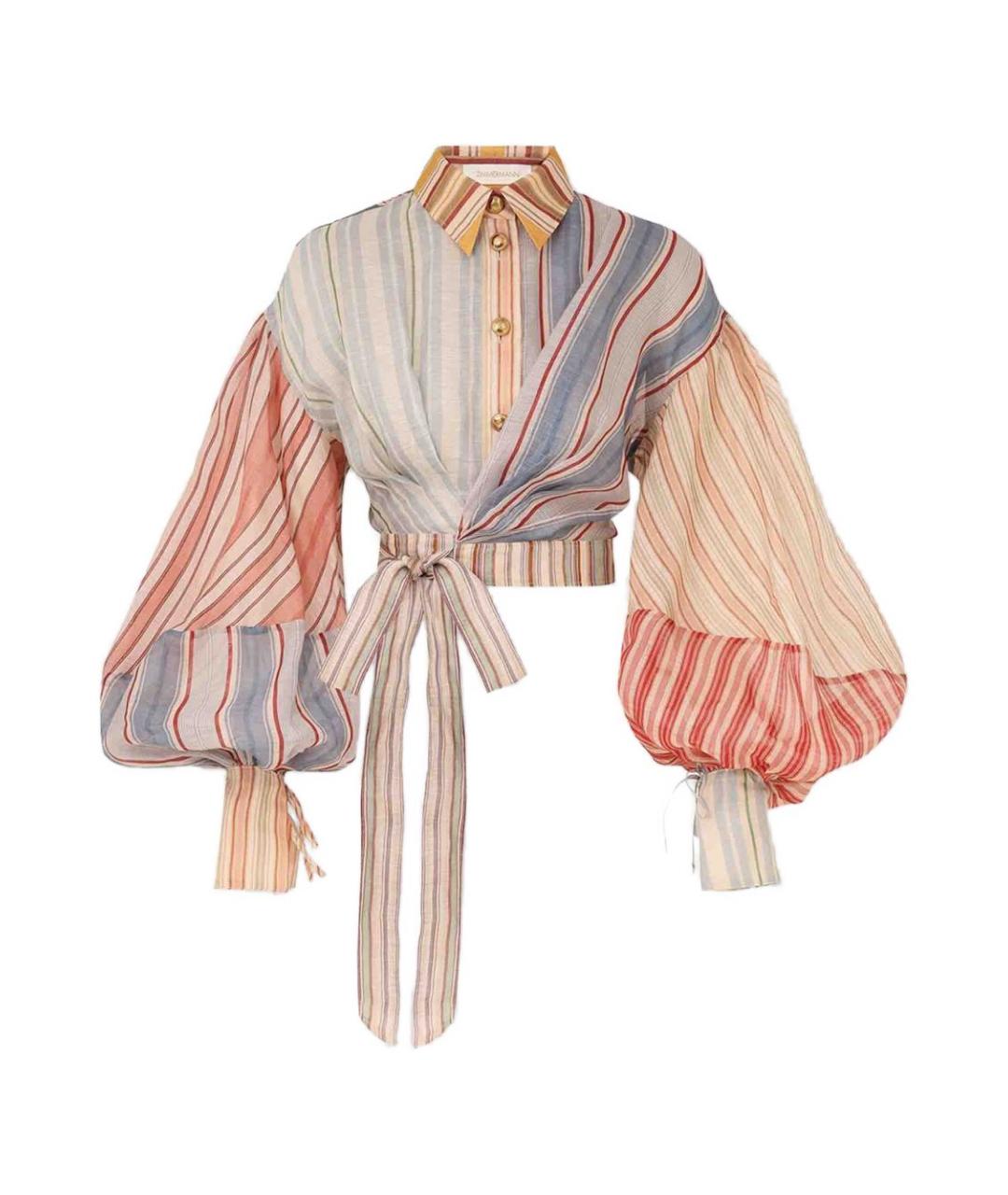 ZIMMERMANN Мульти льняная рубашка, фото 1