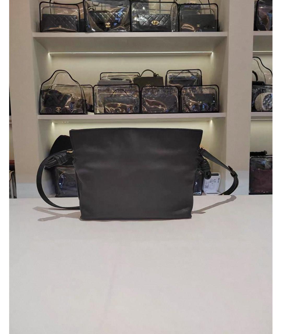 LOEWE Черная кожаная сумка через плечо, фото 3