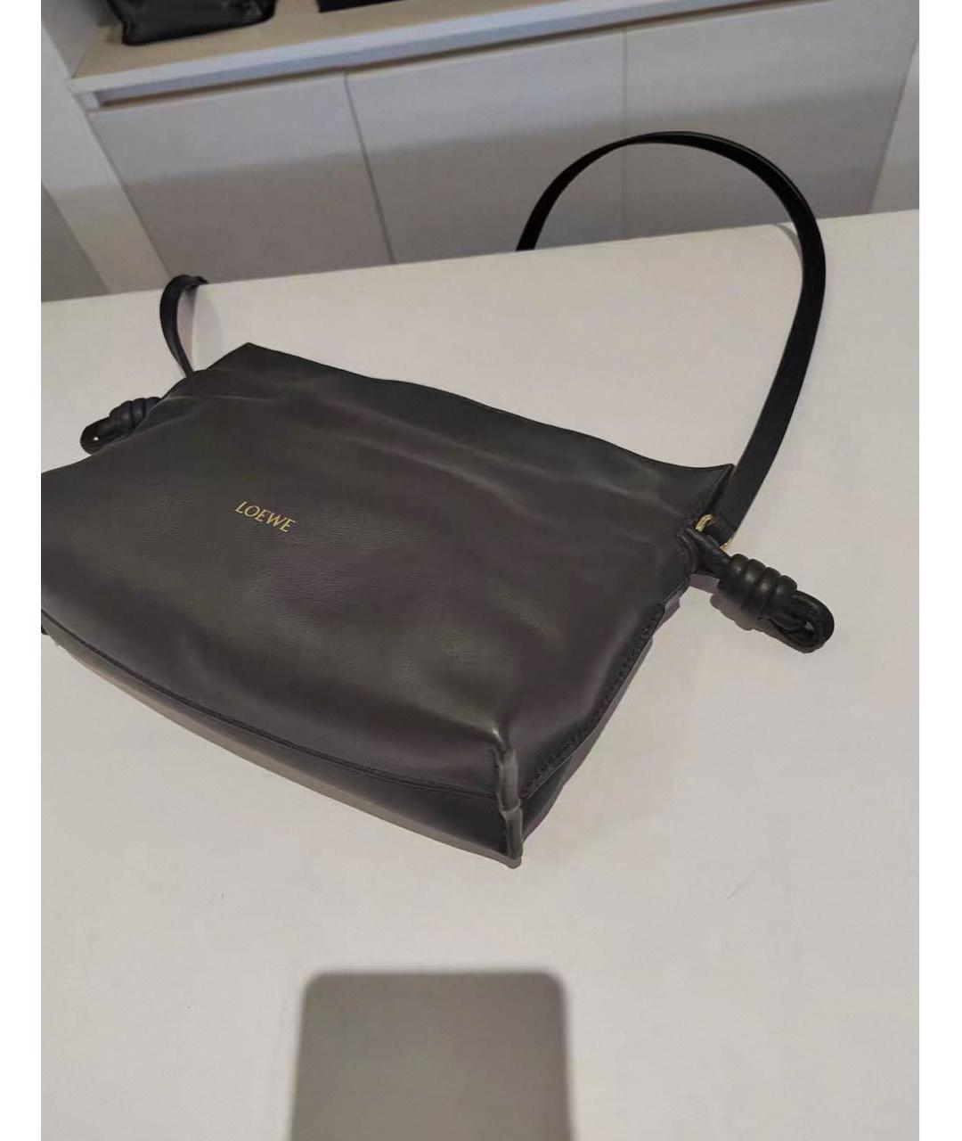 LOEWE Черная кожаная сумка через плечо, фото 6