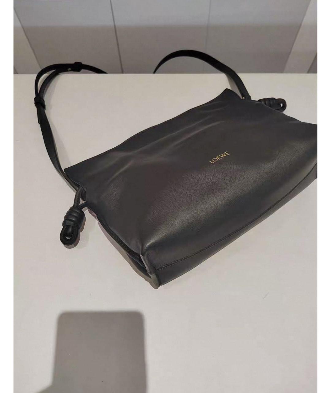 LOEWE Черная кожаная сумка через плечо, фото 7