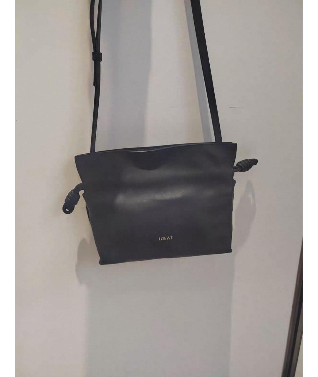 LOEWE Черная кожаная сумка через плечо, фото 8