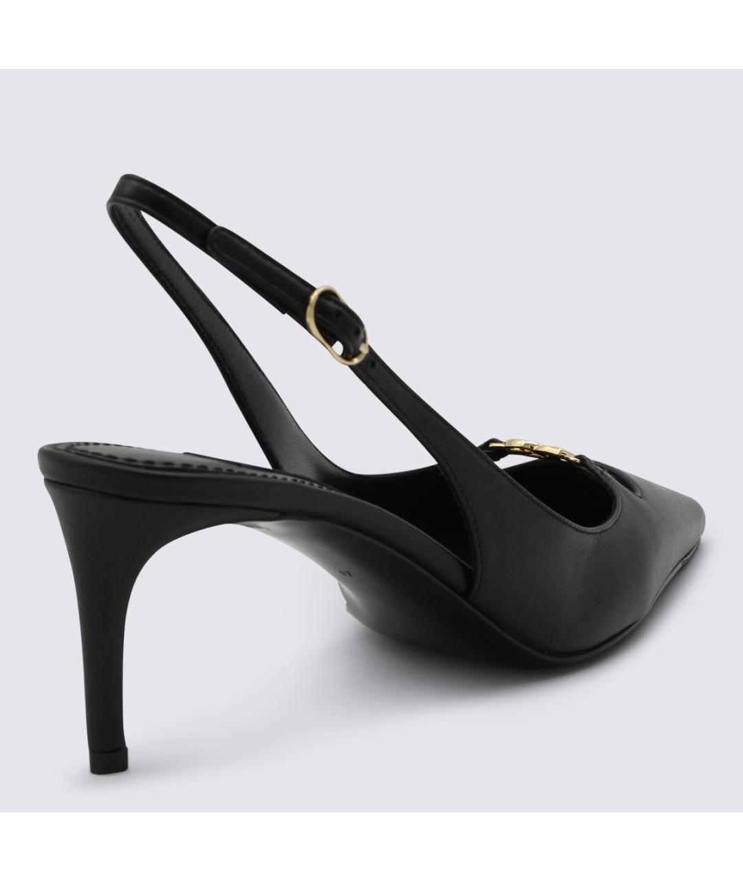 DOLCE&GABBANA Черные кожаные туфли, фото 3