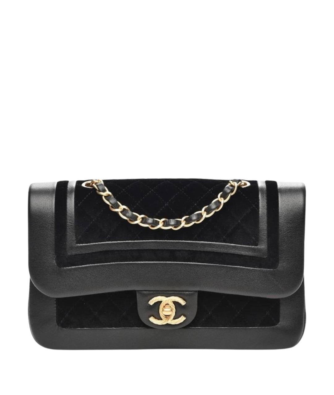 CHANEL Черная кожаная сумка через плечо, фото 1